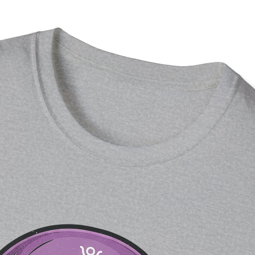 Purple Skull Graphic Tee for Halloween