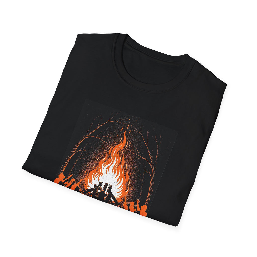 Unisex Graphic Tee with Fiery Scene