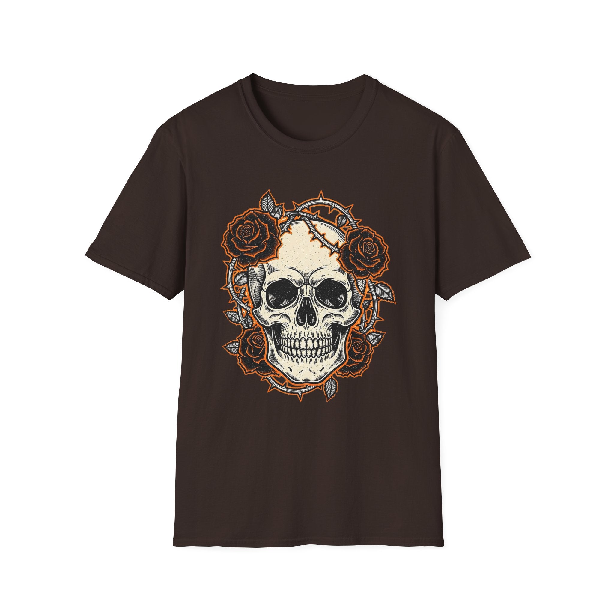 Skull and Roses Graphic T-Shirt