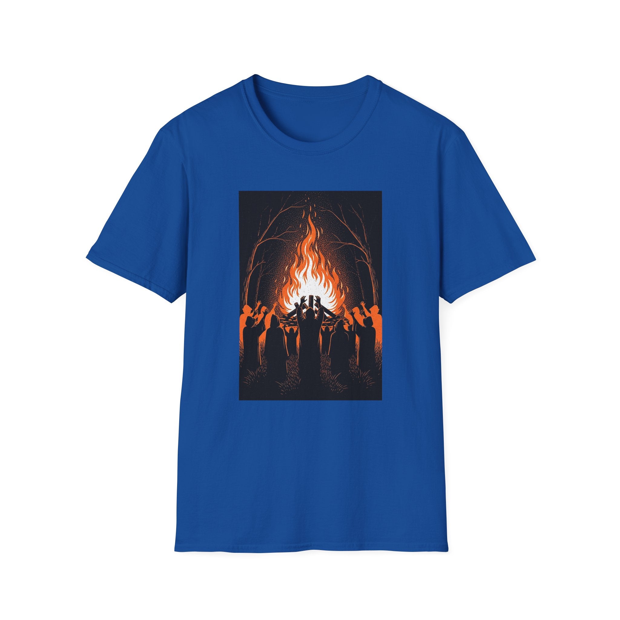 Unisex Graphic Tee with Fiery Scene