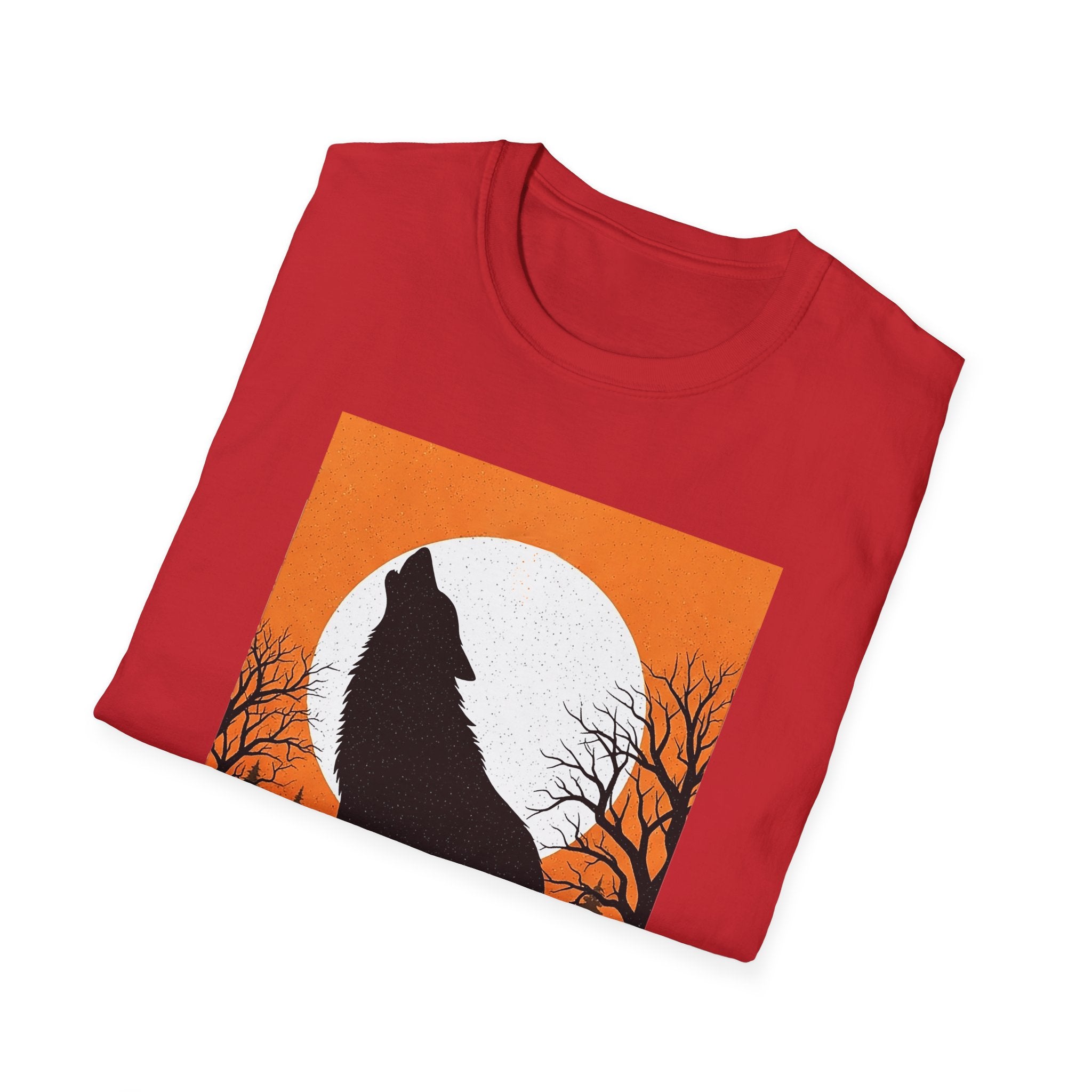 Howling Wolf Unisex Softstyle T-Shirt
