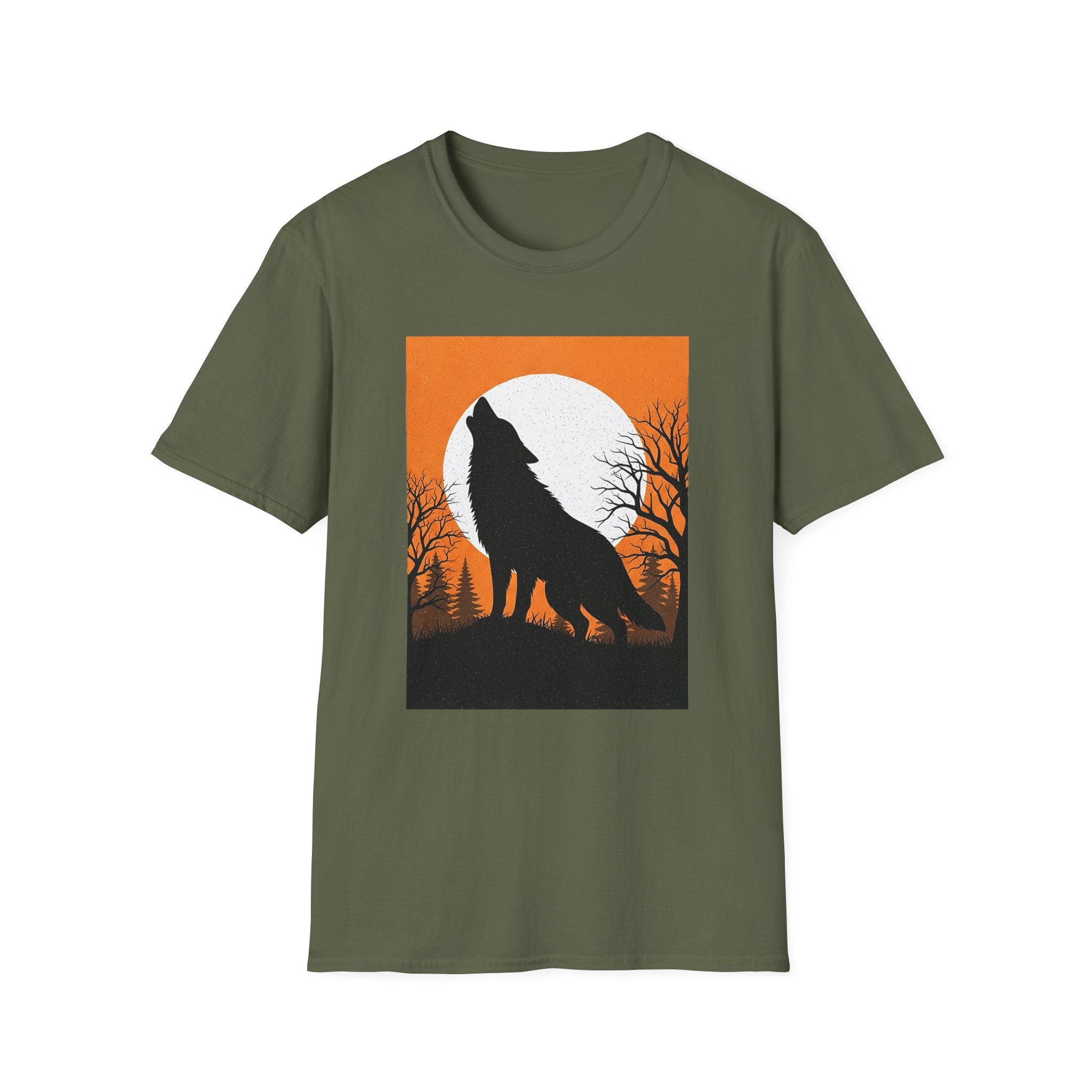 Howling Wolf Unisex Softstyle T-Shirt