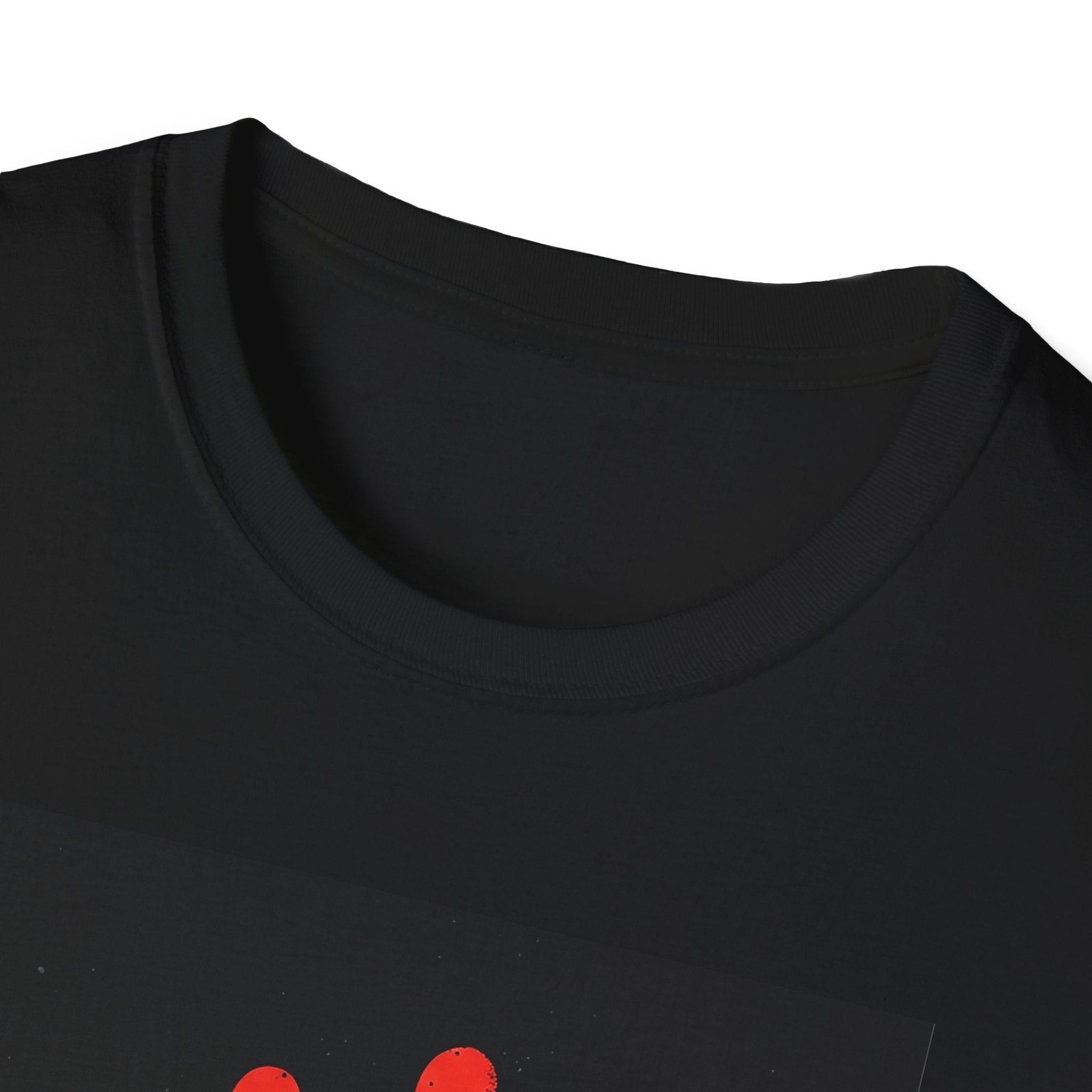 Bold Statement T-Shirt with Red Handprint Design
