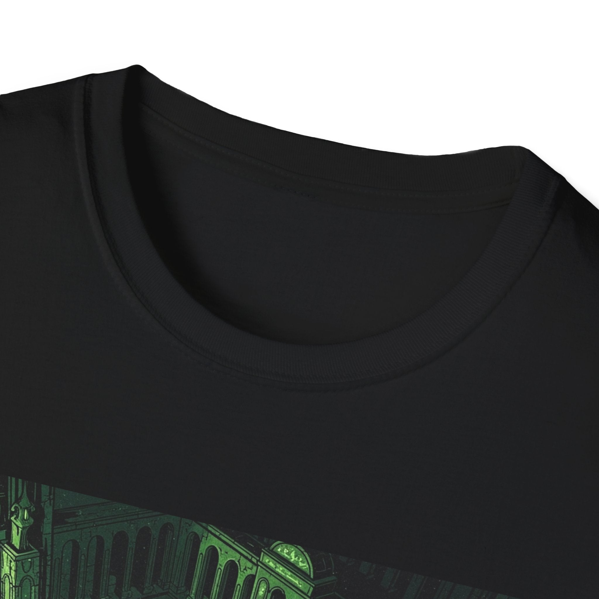 Unisex Softstyle T-Shirt with Creepy Nursery Design