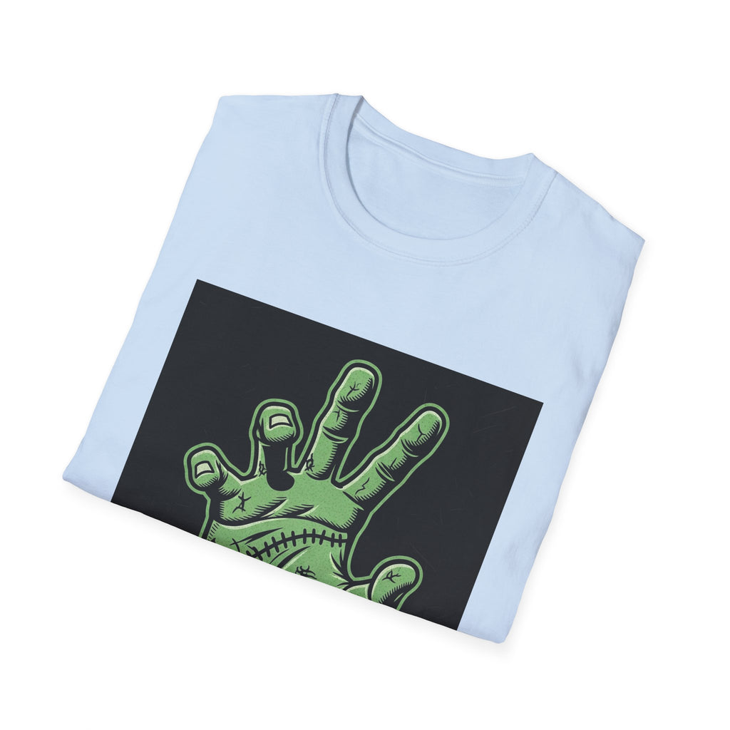 Frankenstein Hand Graphic Tee for Halloween