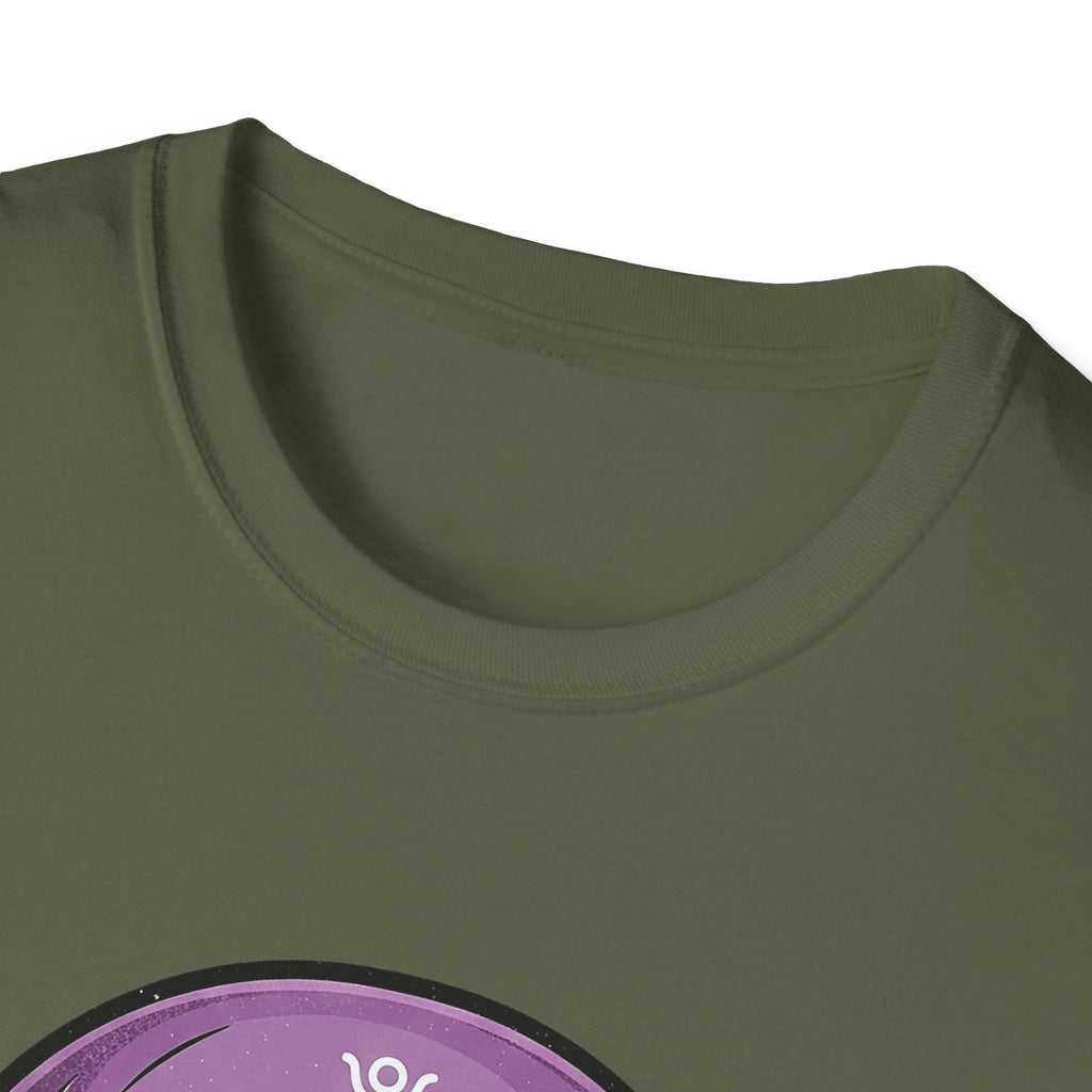 Purple Skull Graphic Tee for Halloween