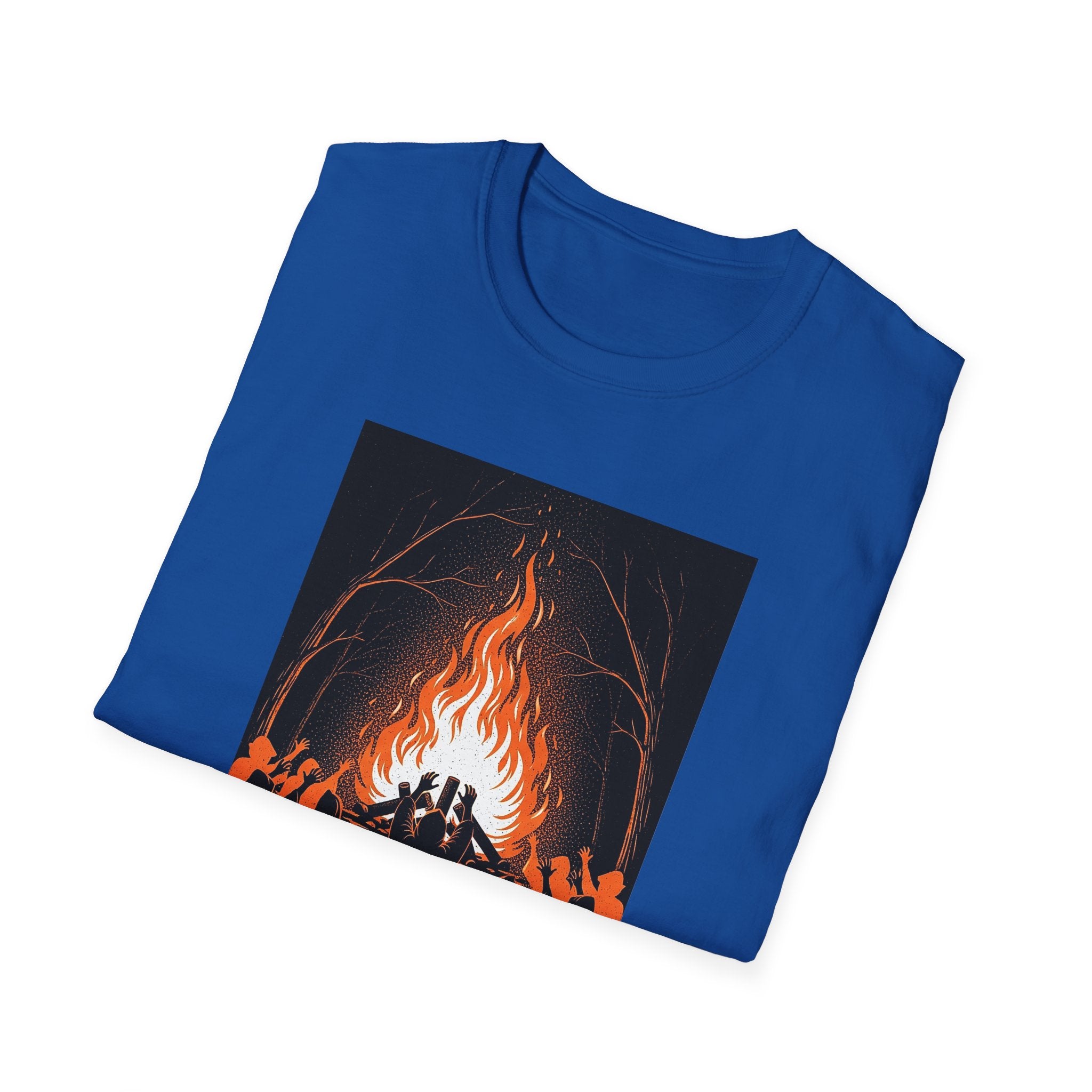 Unisex Graphic Tee with Fiery Scene