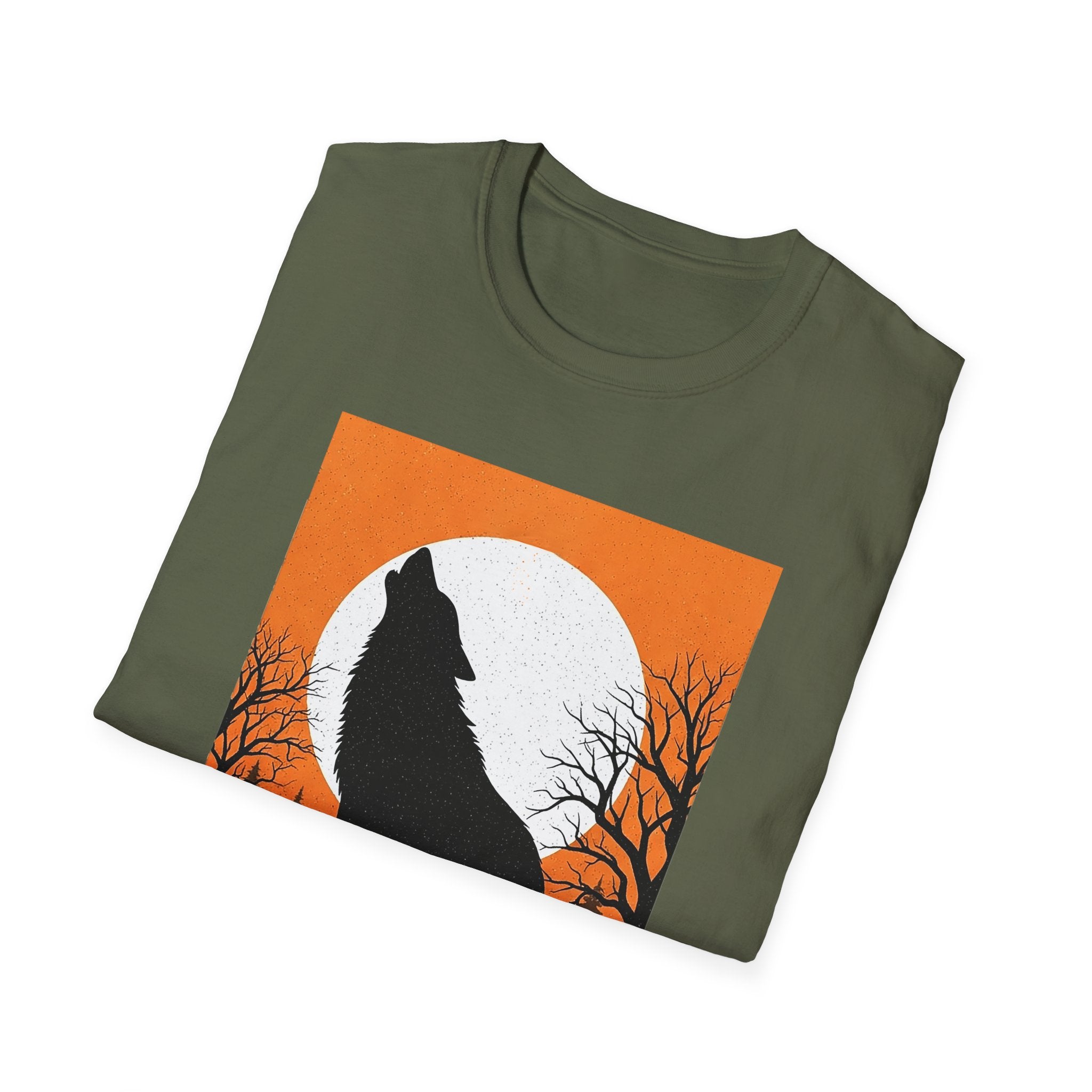 Howling Wolf Unisex Softstyle T-Shirt