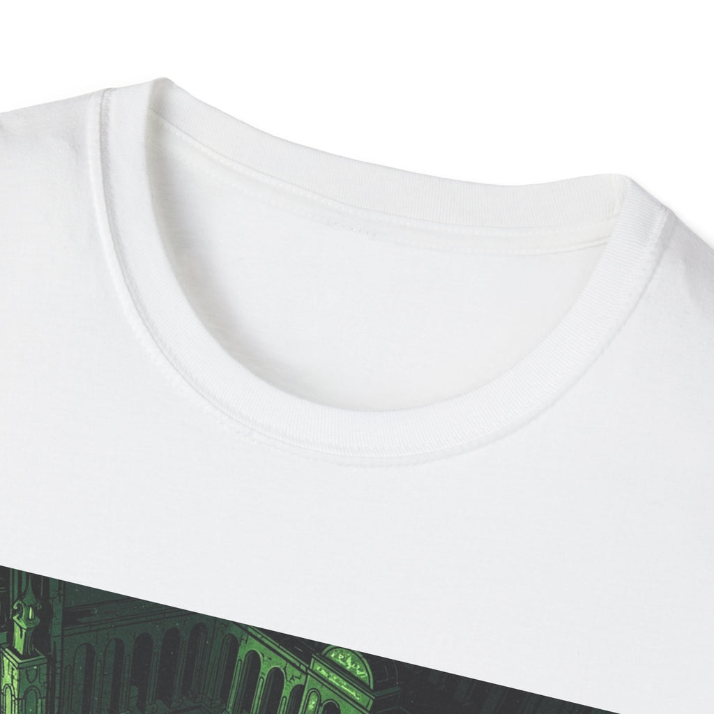 Unisex Softstyle T-Shirt with Creepy Nursery Design