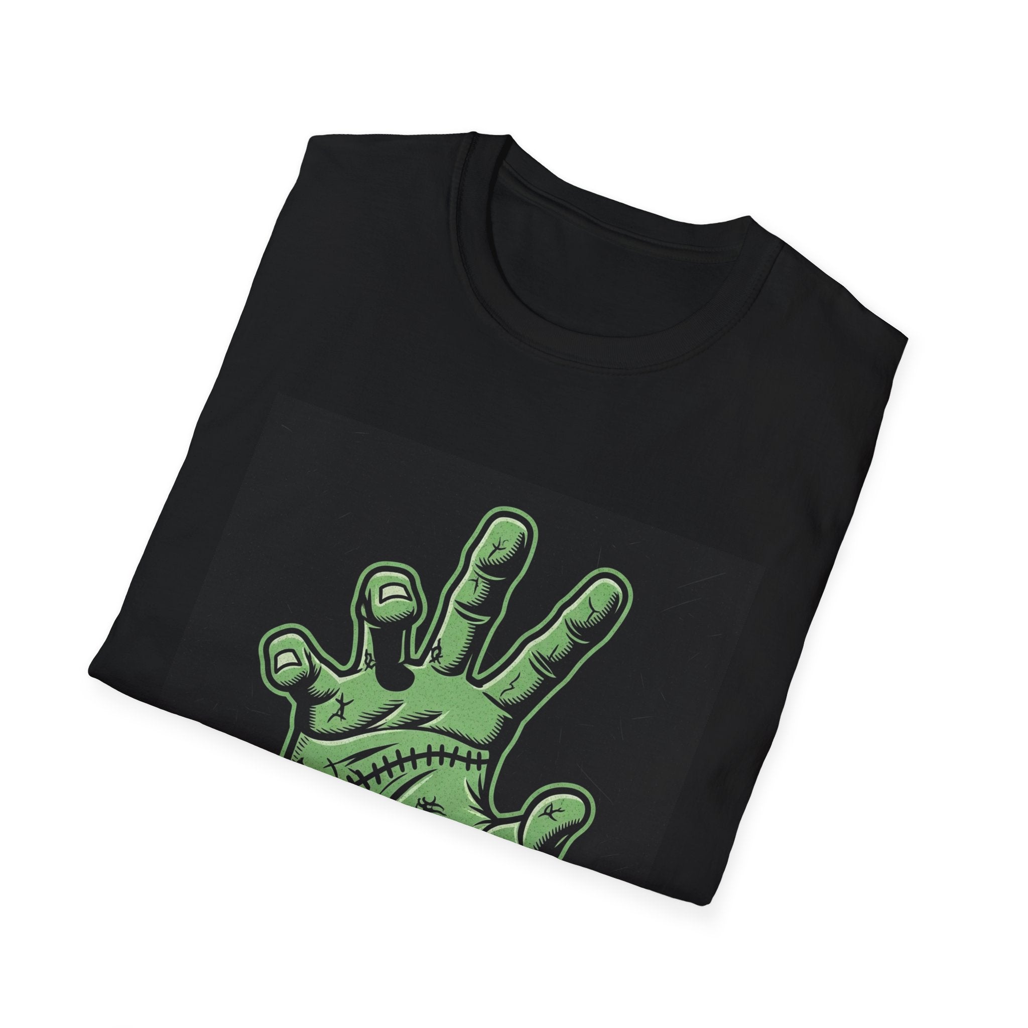 Frankenstein Hand Graphic Tee for Halloween