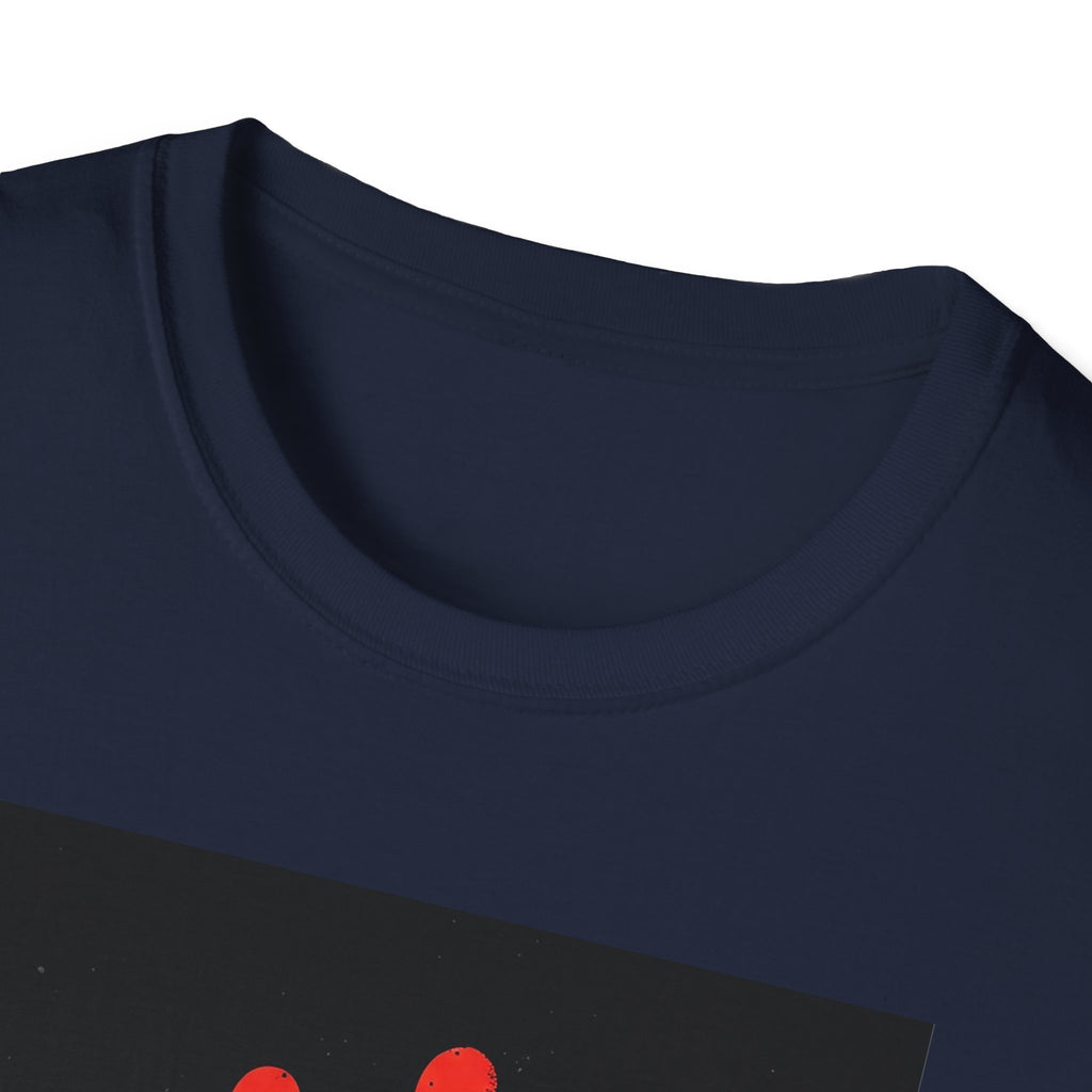 Bold Statement T-Shirt with Red Handprint Design