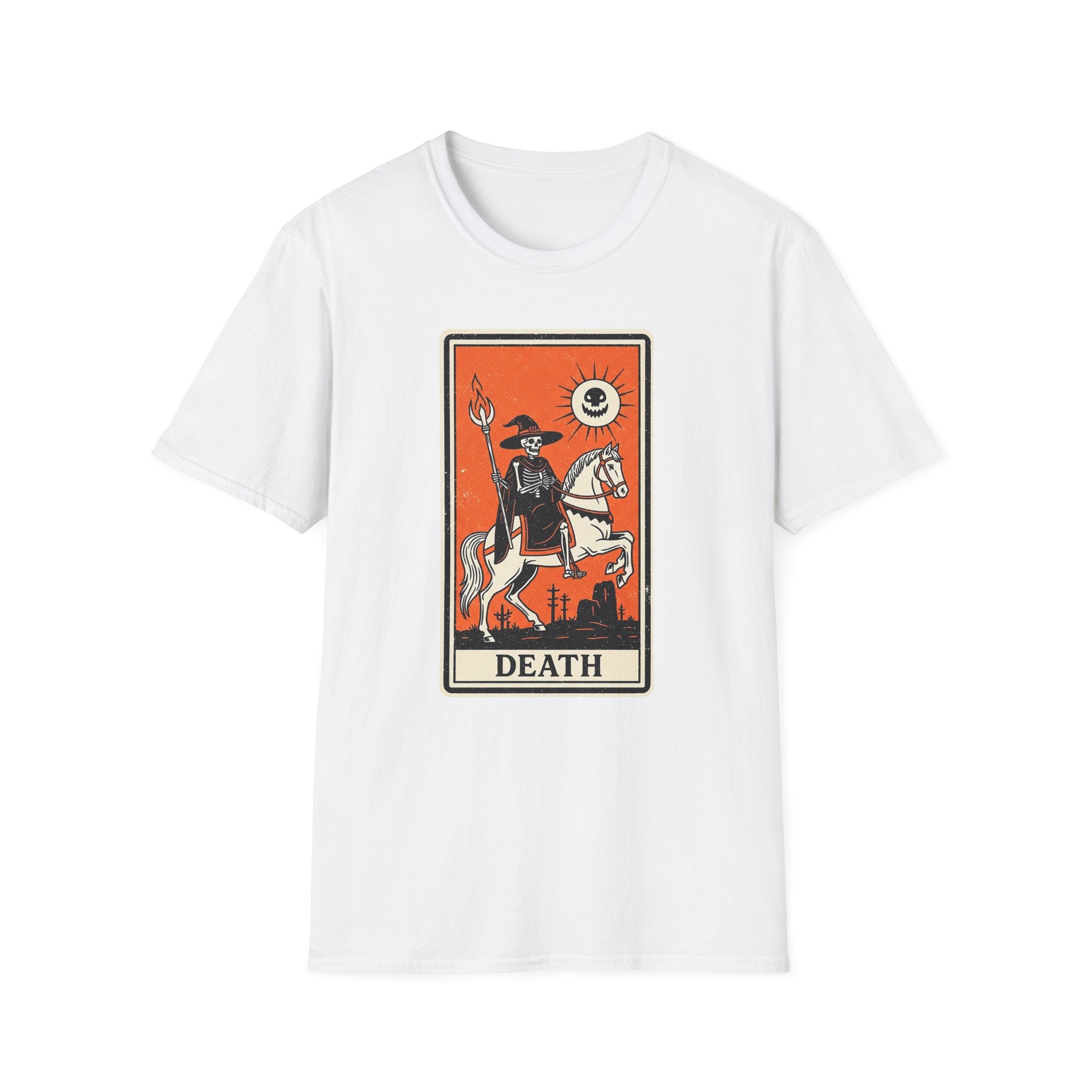 Death Tarot Card Unisex Softstyle T-Shirt