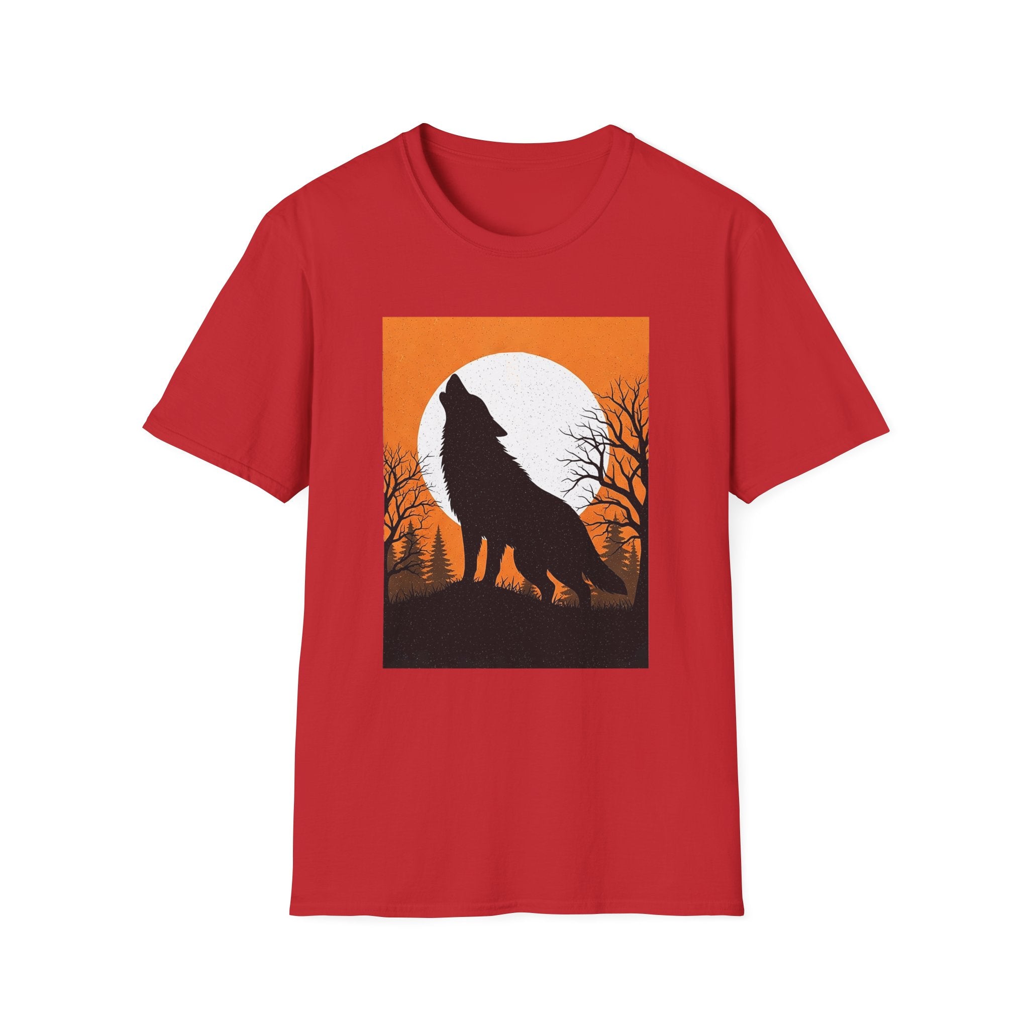 Howling Wolf Unisex Softstyle T-Shirt