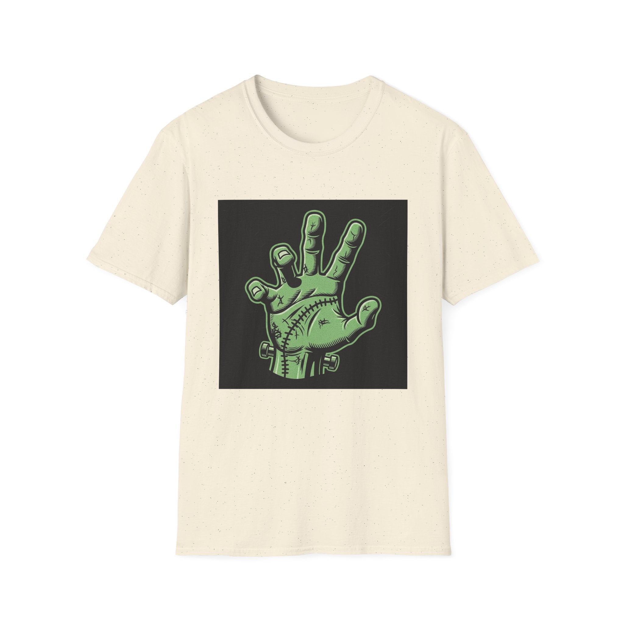 Frankenstein Hand Graphic Tee for Halloween