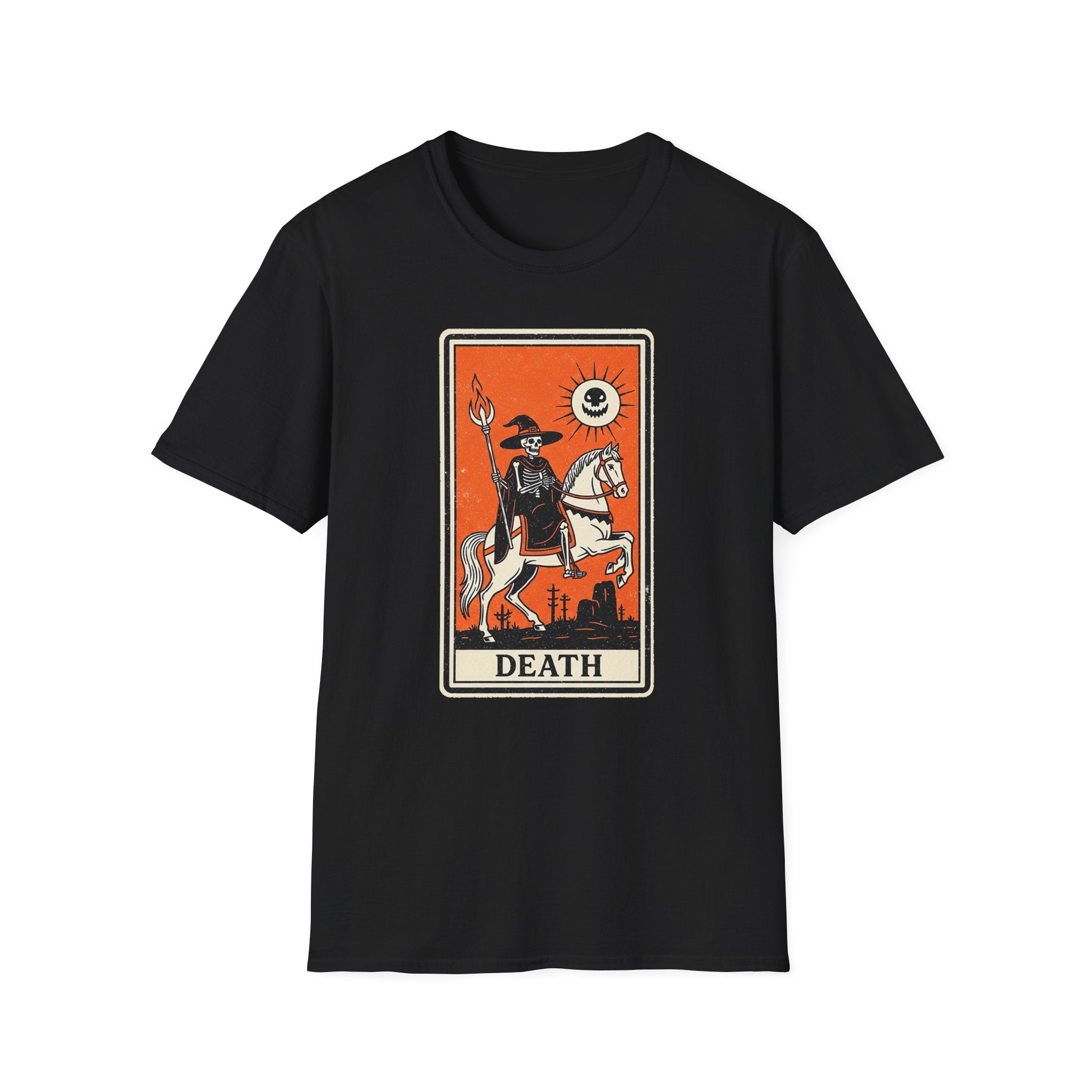 Death Tarot Card Unisex Softstyle T-Shirt