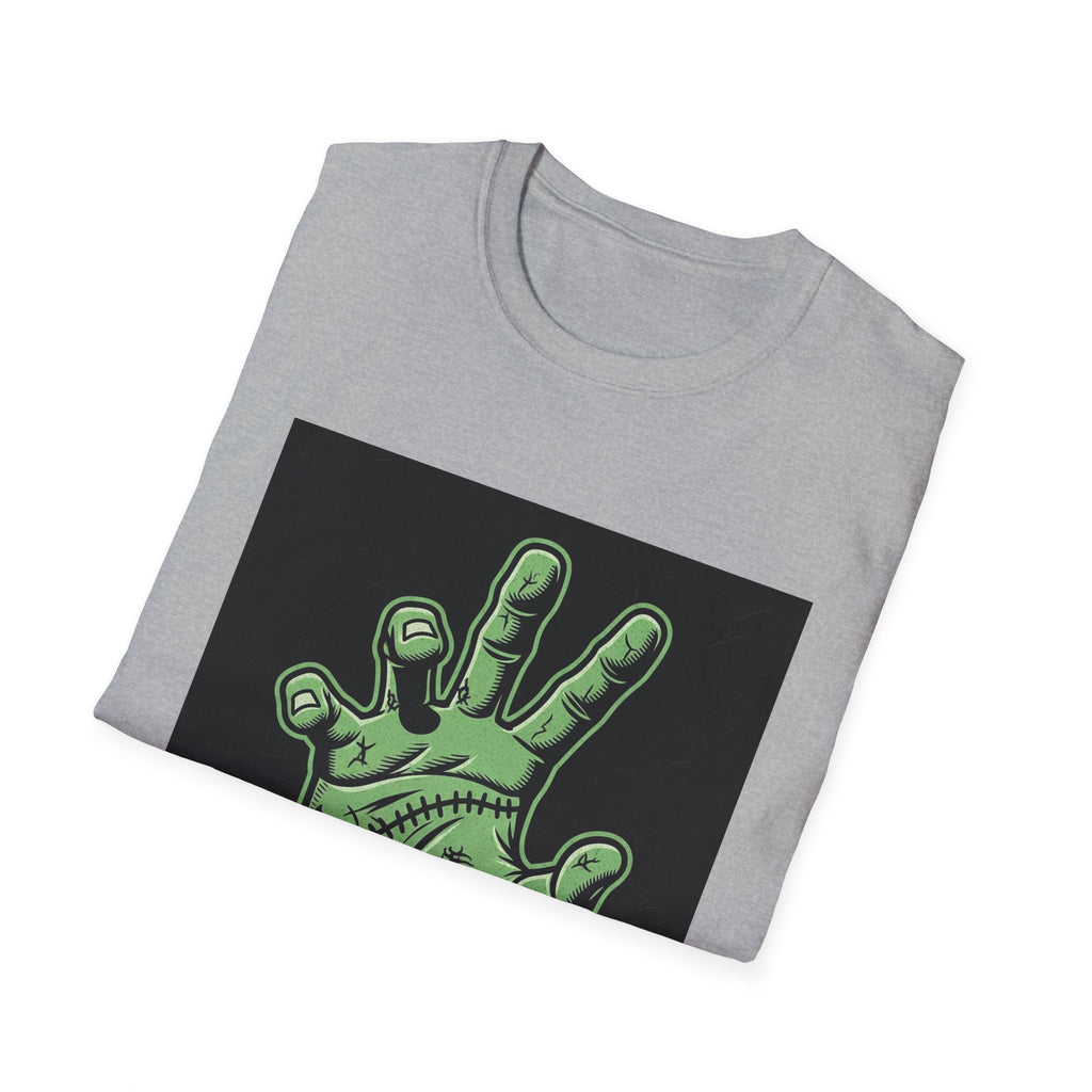 Frankenstein Hand Graphic Tee for Halloween
