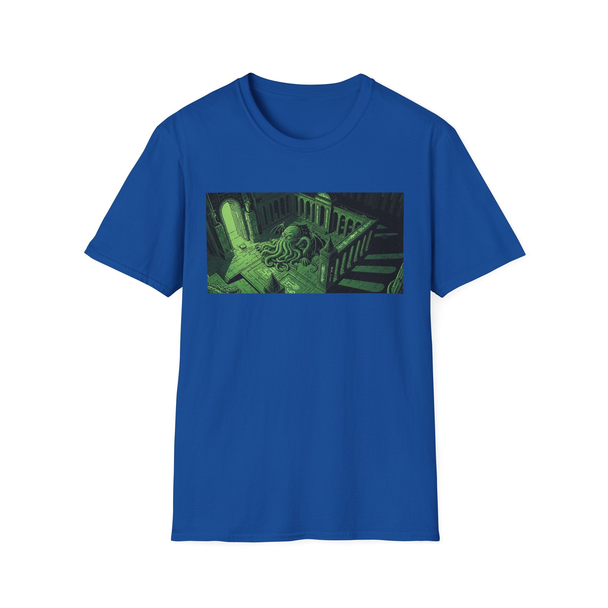 Unisex Softstyle T-Shirt with Creepy Nursery Design