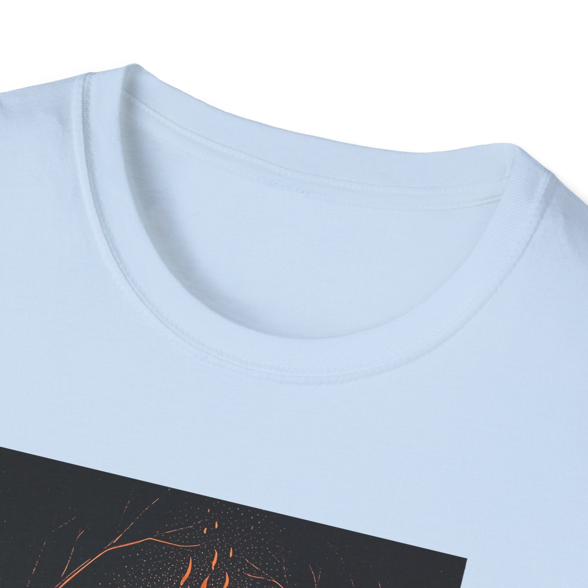 Unisex Graphic Tee with Fiery Scene