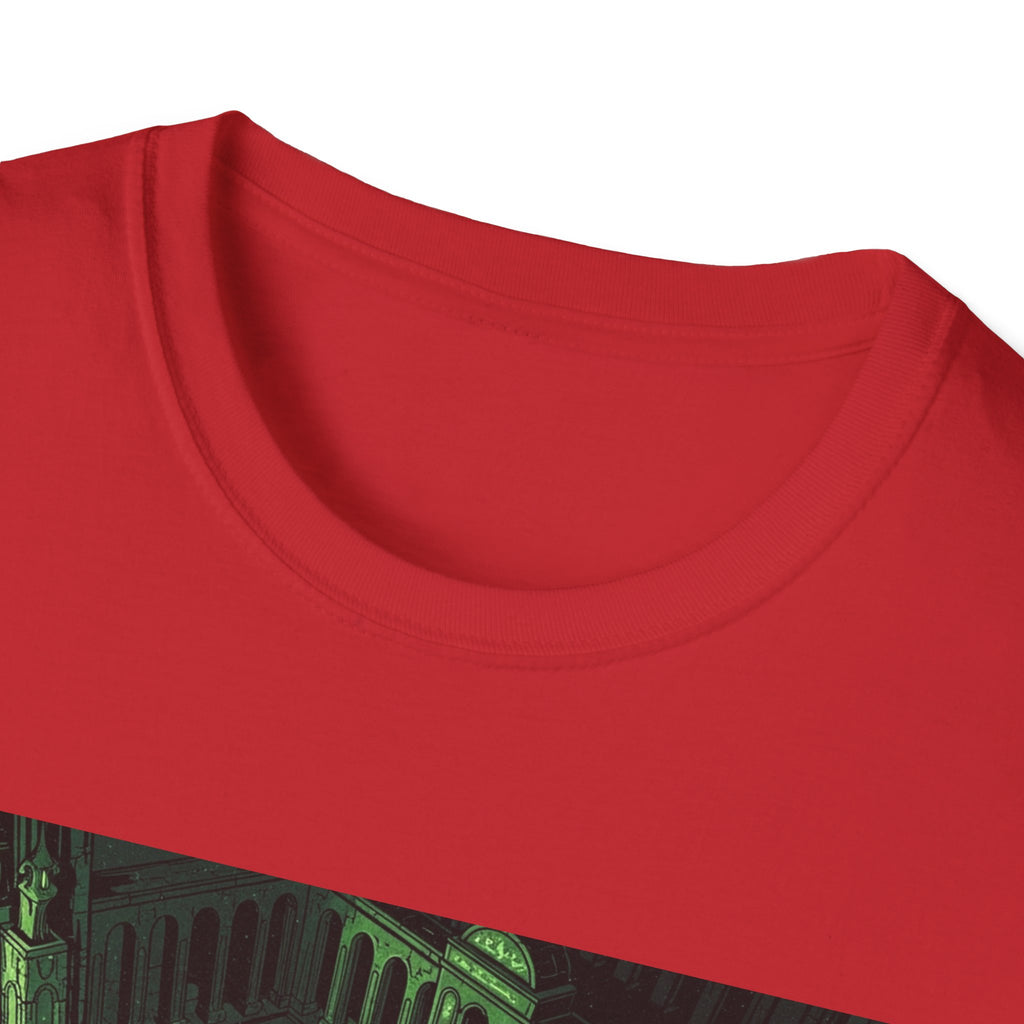 Unisex Softstyle T-Shirt with Creepy Nursery Design