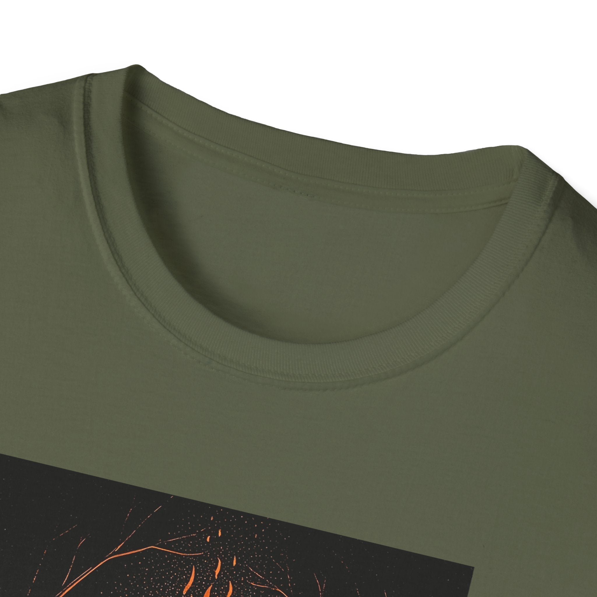 Unisex Graphic Tee with Fiery Scene