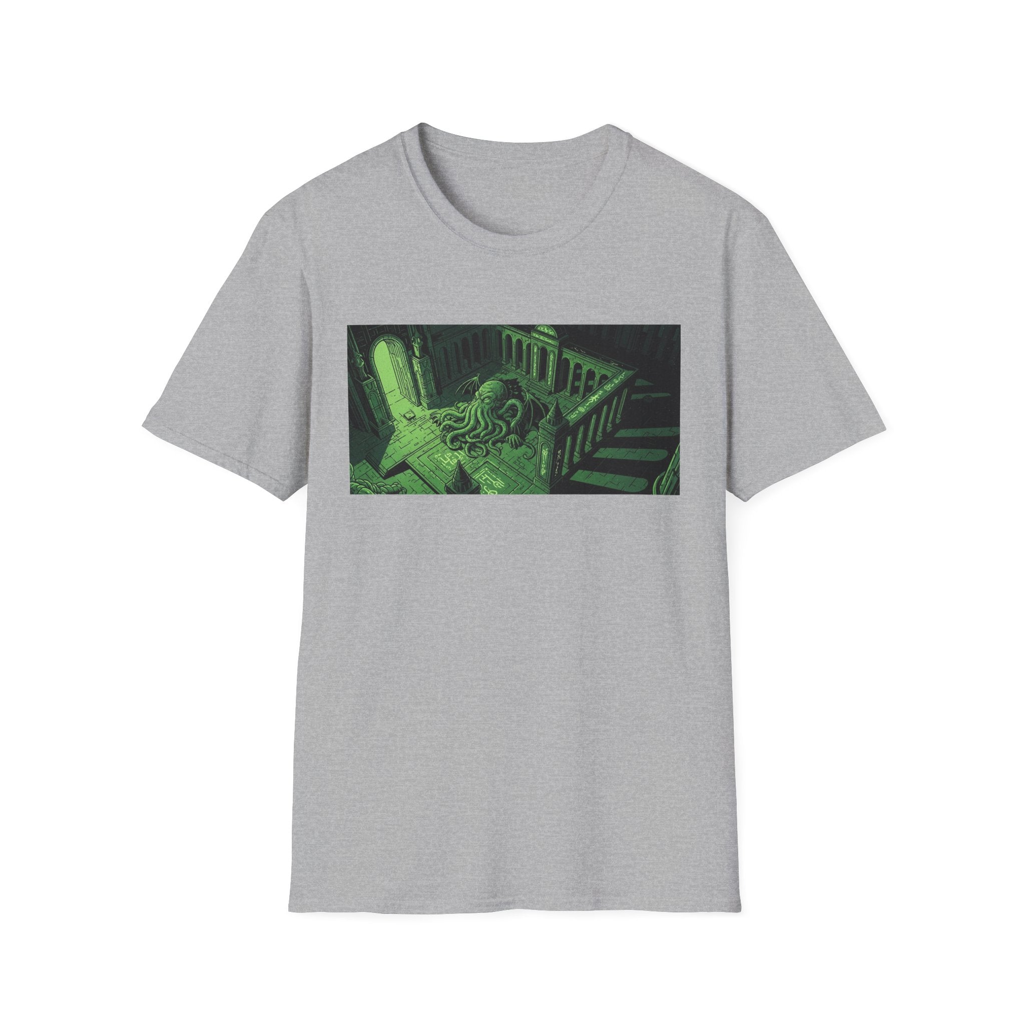 Unisex Softstyle T-Shirt with Creepy Nursery Design
