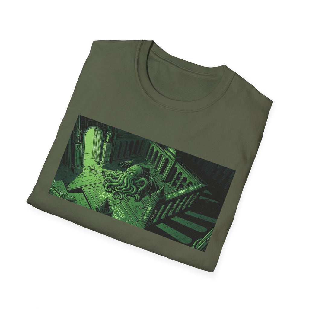 Unisex Softstyle T-Shirt with Creepy Nursery Design