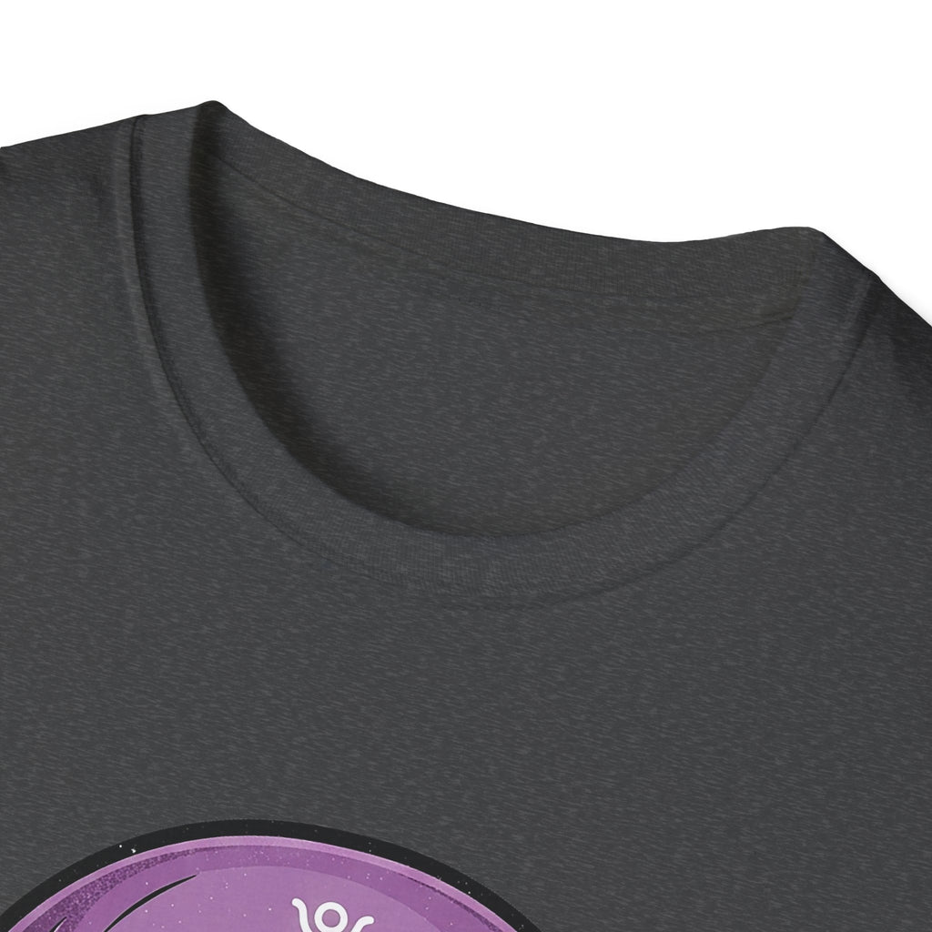 Purple Skull Graphic Tee for Halloween