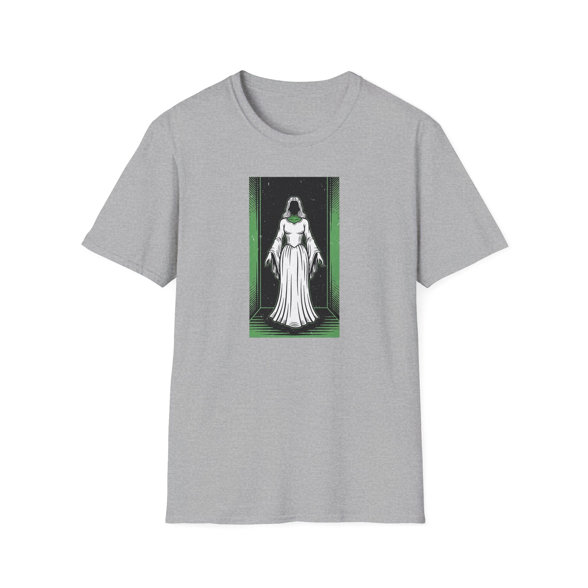 Mystical Green Hooded Figure T-Shirt