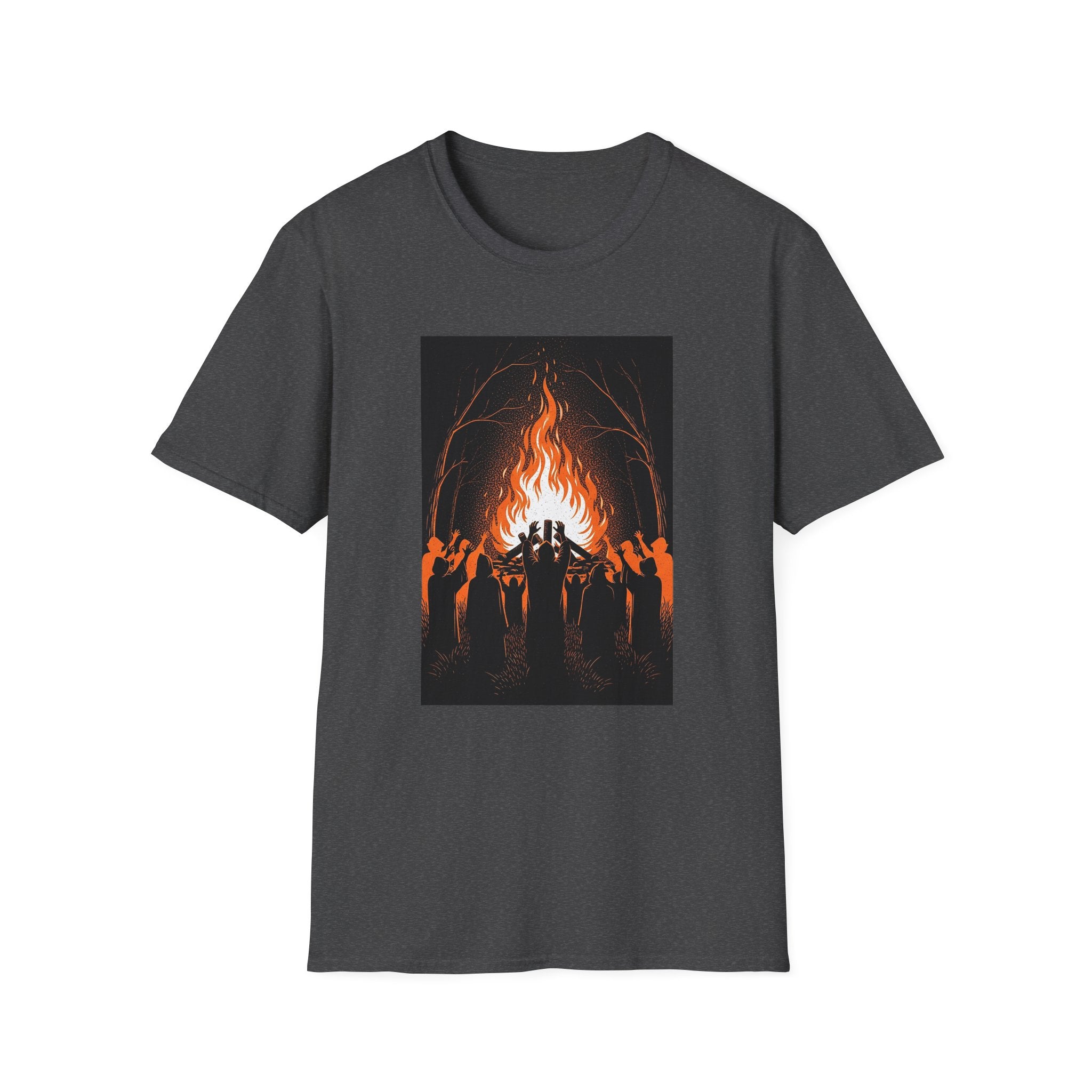 Unisex Graphic Tee with Fiery Scene