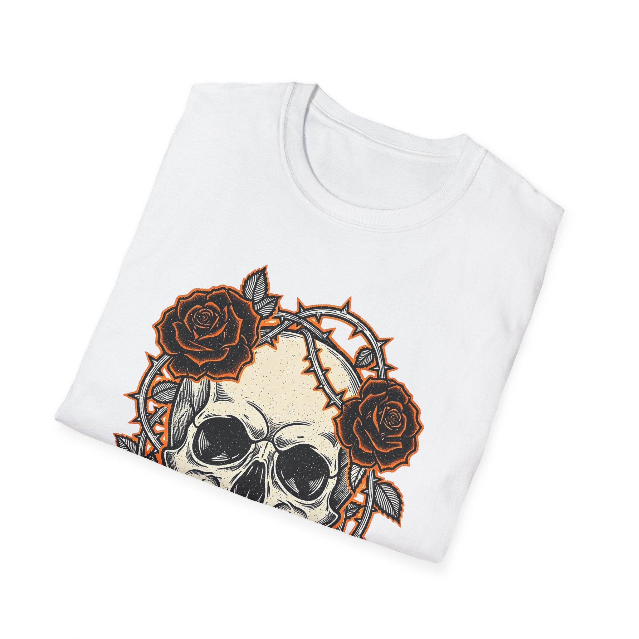 Skull and Roses Graphic T-Shirt