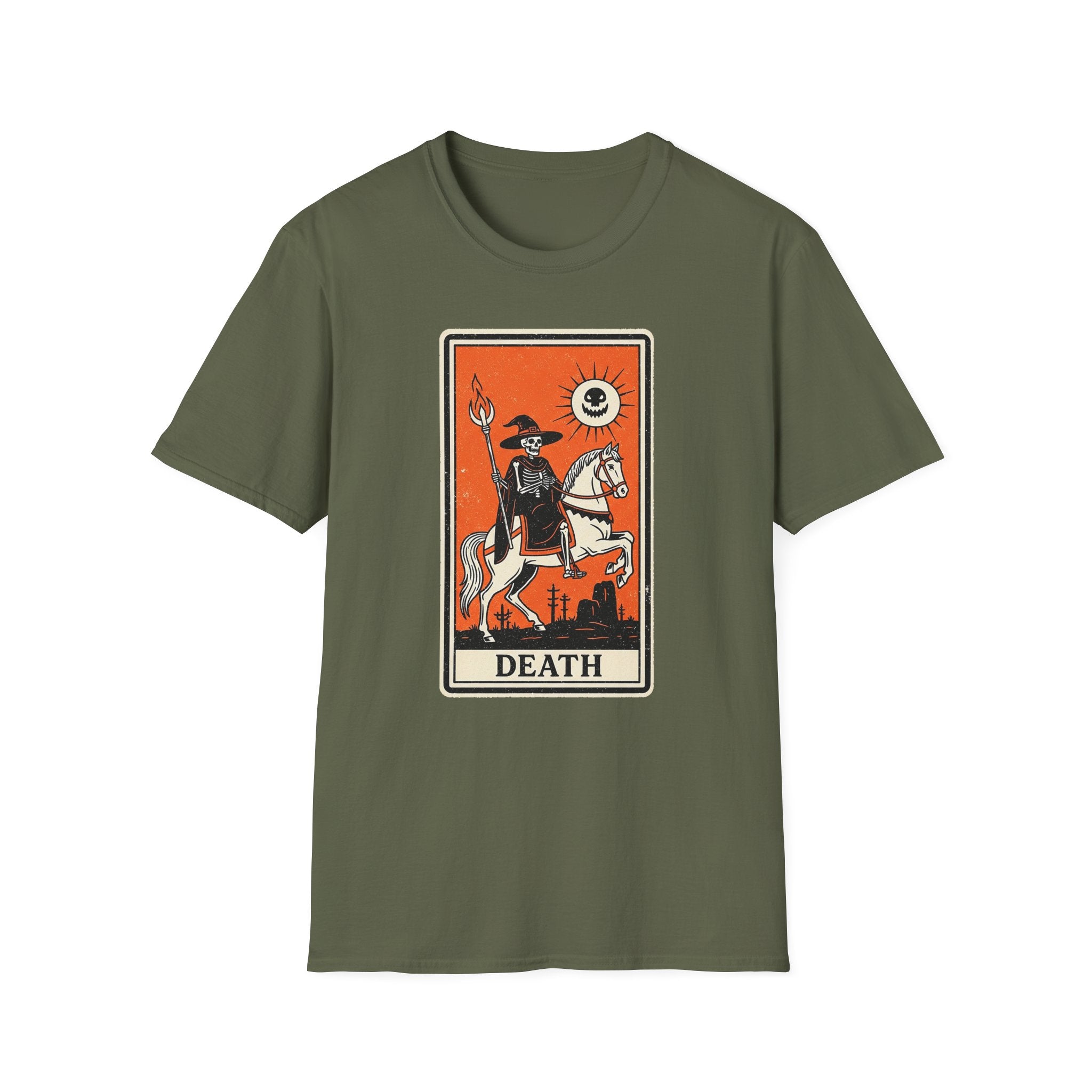 Death Tarot Card Unisex Softstyle T-Shirt