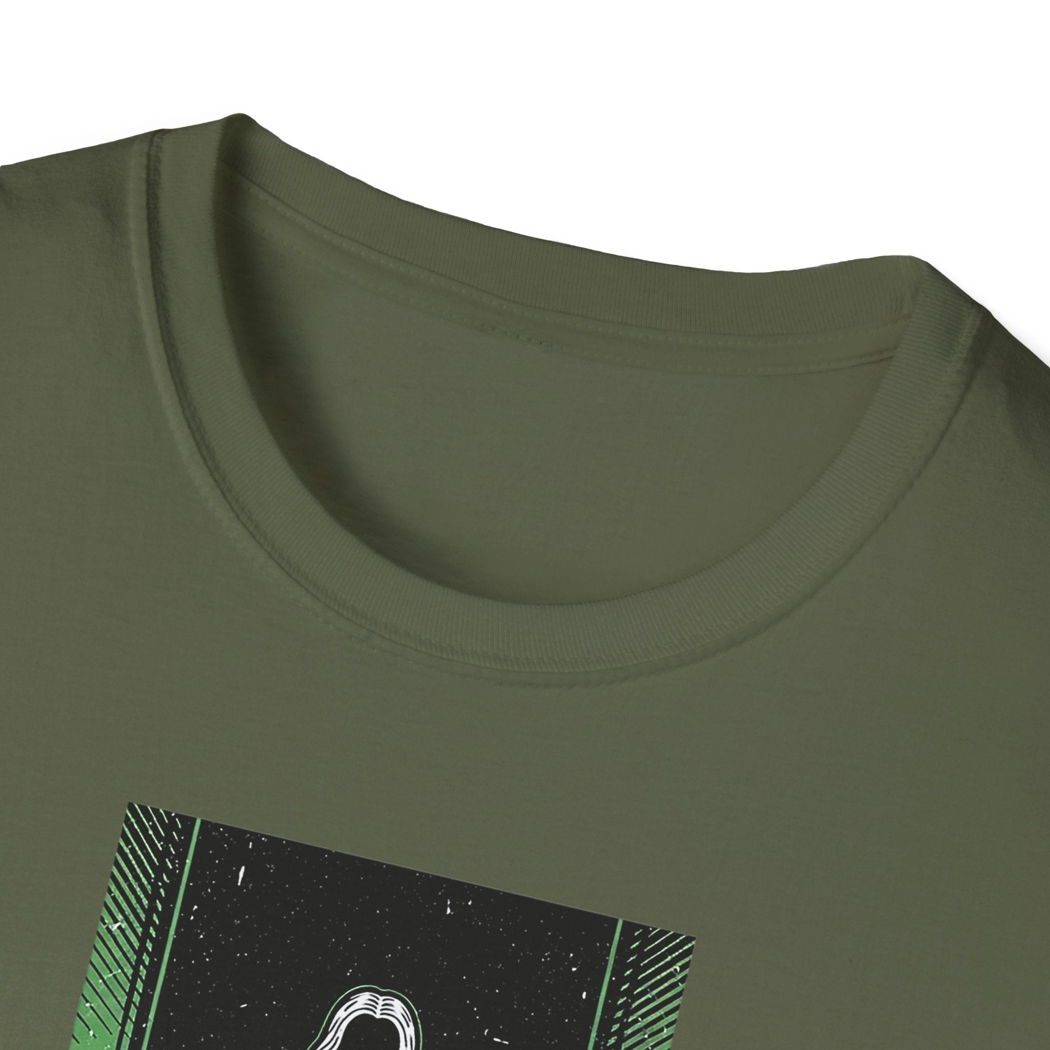 Mystical Green Hooded Figure T-Shirt