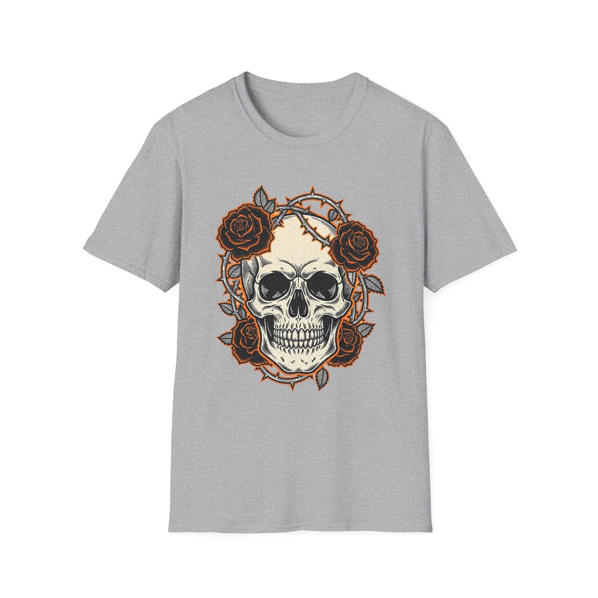 Skull and Roses Graphic T-Shirt