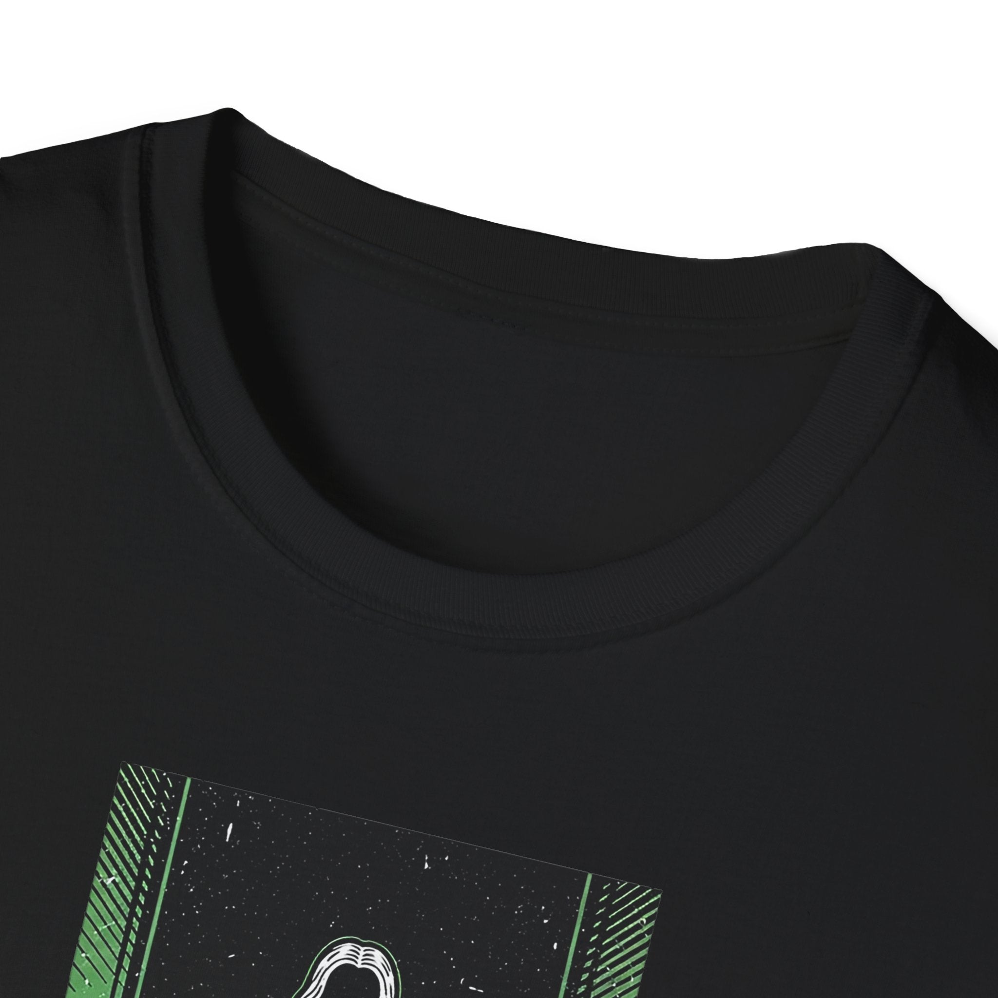 Mystical Green Hooded Figure T-Shirt