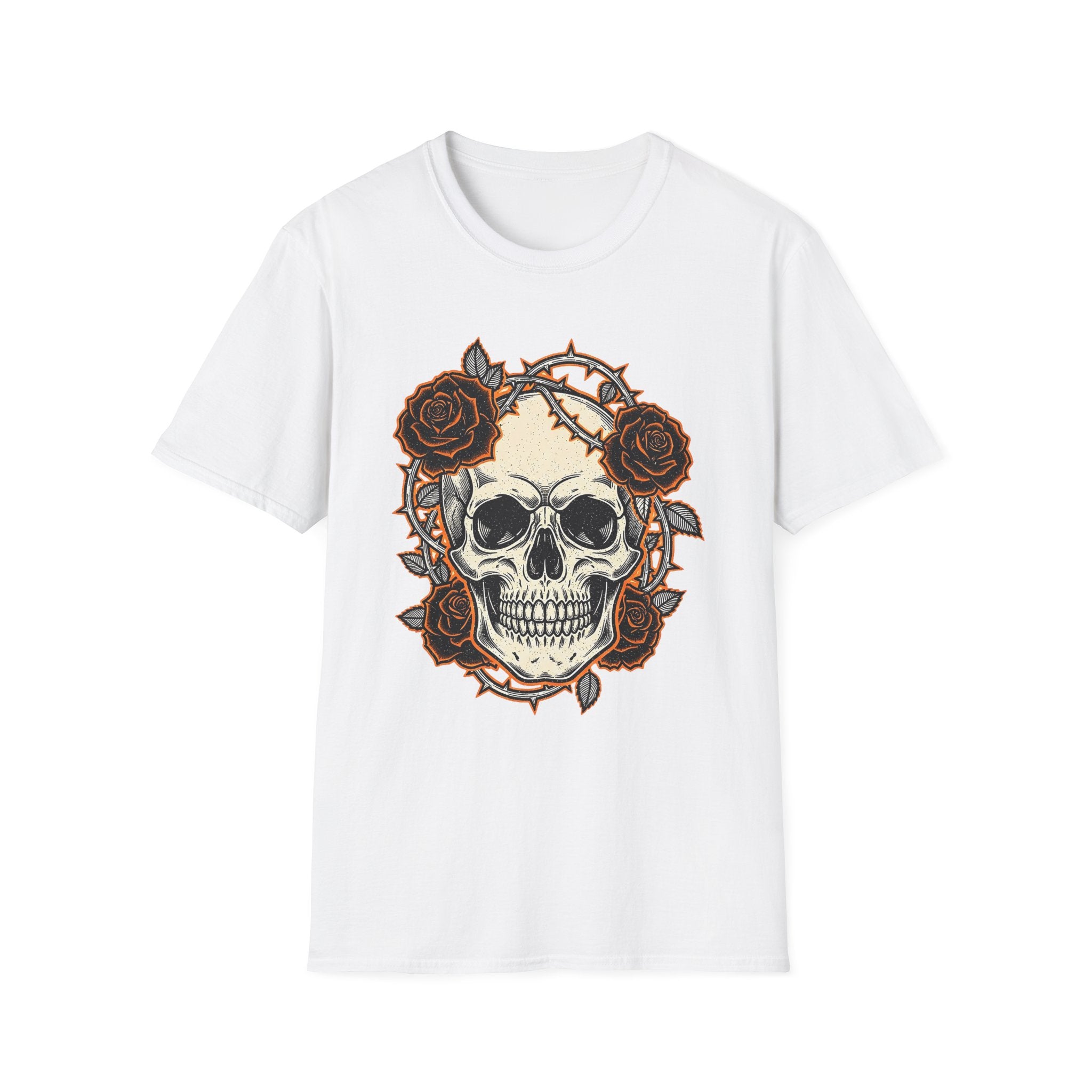 Skull and Roses Graphic T-Shirt