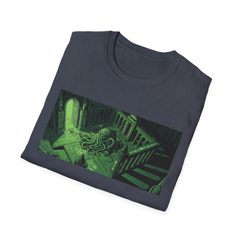 Unisex Softstyle T-Shirt with Creepy Nursery Design