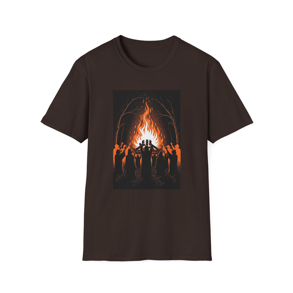 Unisex Graphic Tee with Fiery Scene