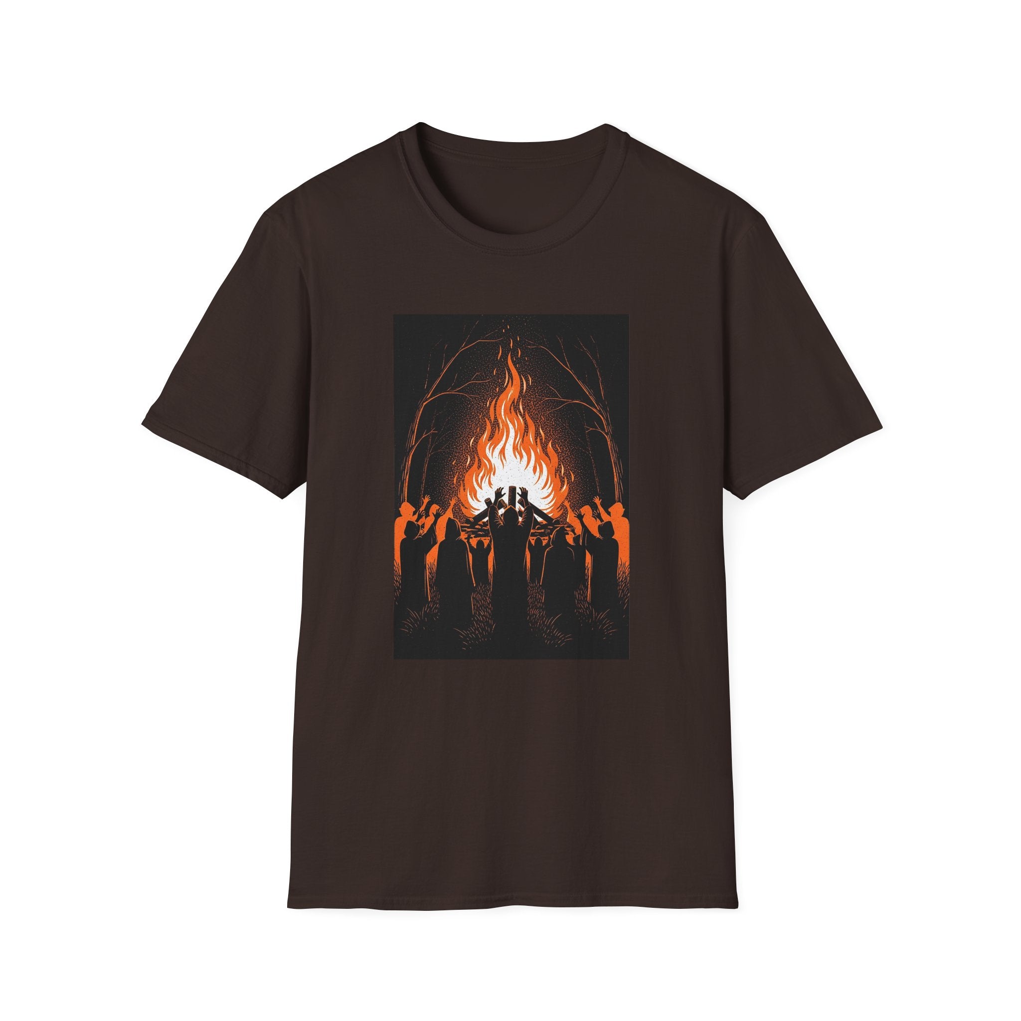 Unisex Graphic Tee with Fiery Scene