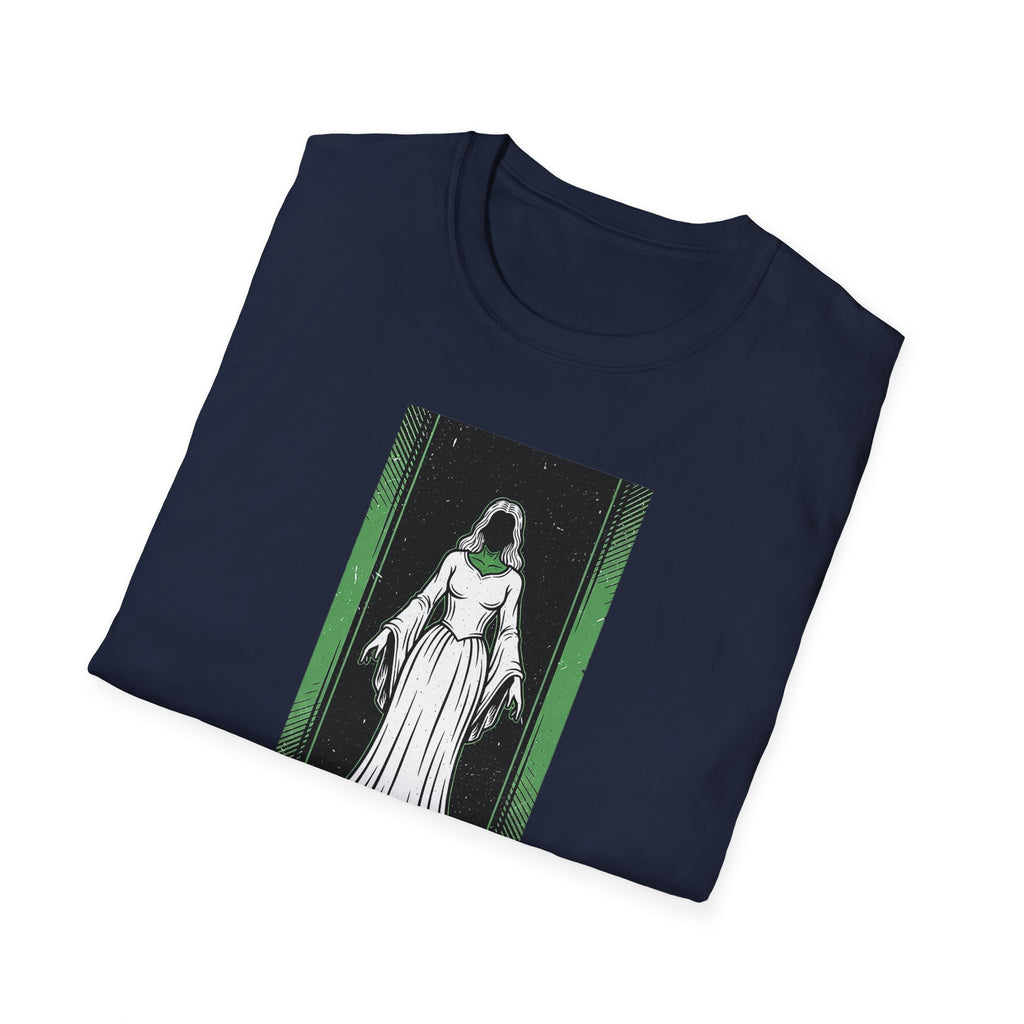 Mystical Green Hooded Figure T-Shirt