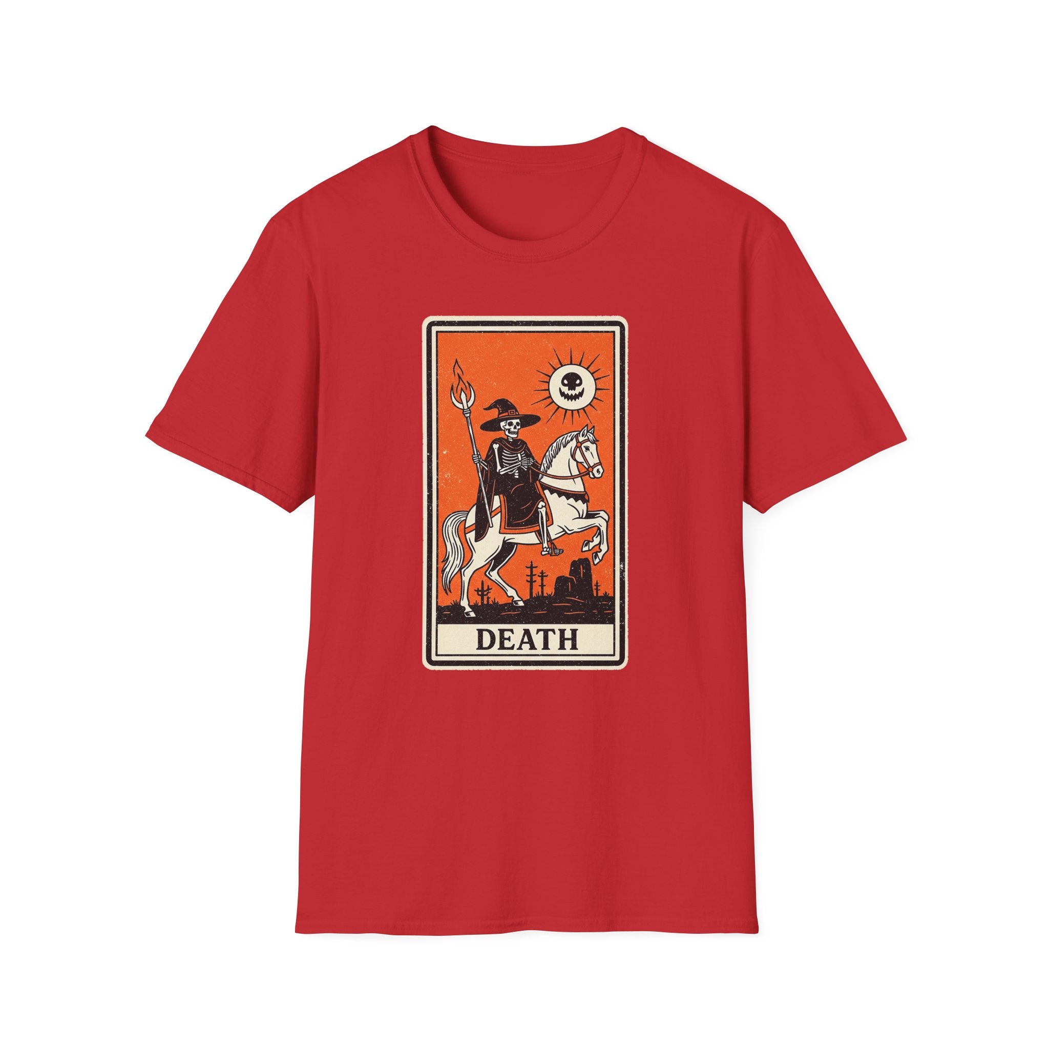 Death Tarot Card Unisex Softstyle T-Shirt