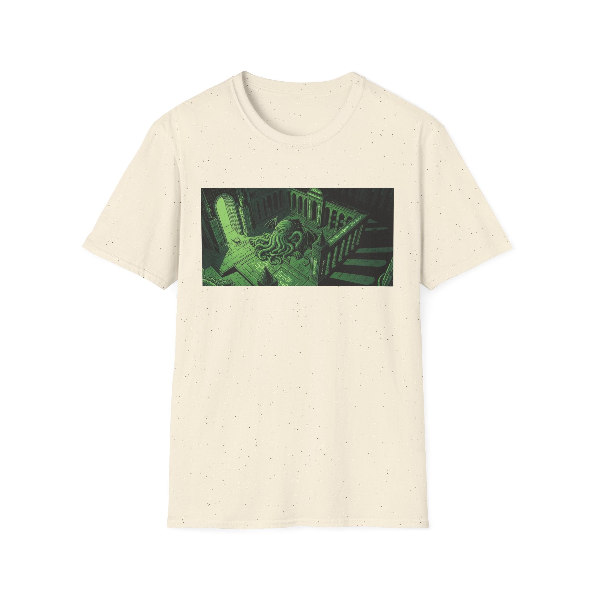 Unisex Softstyle T-Shirt with Creepy Nursery Design
