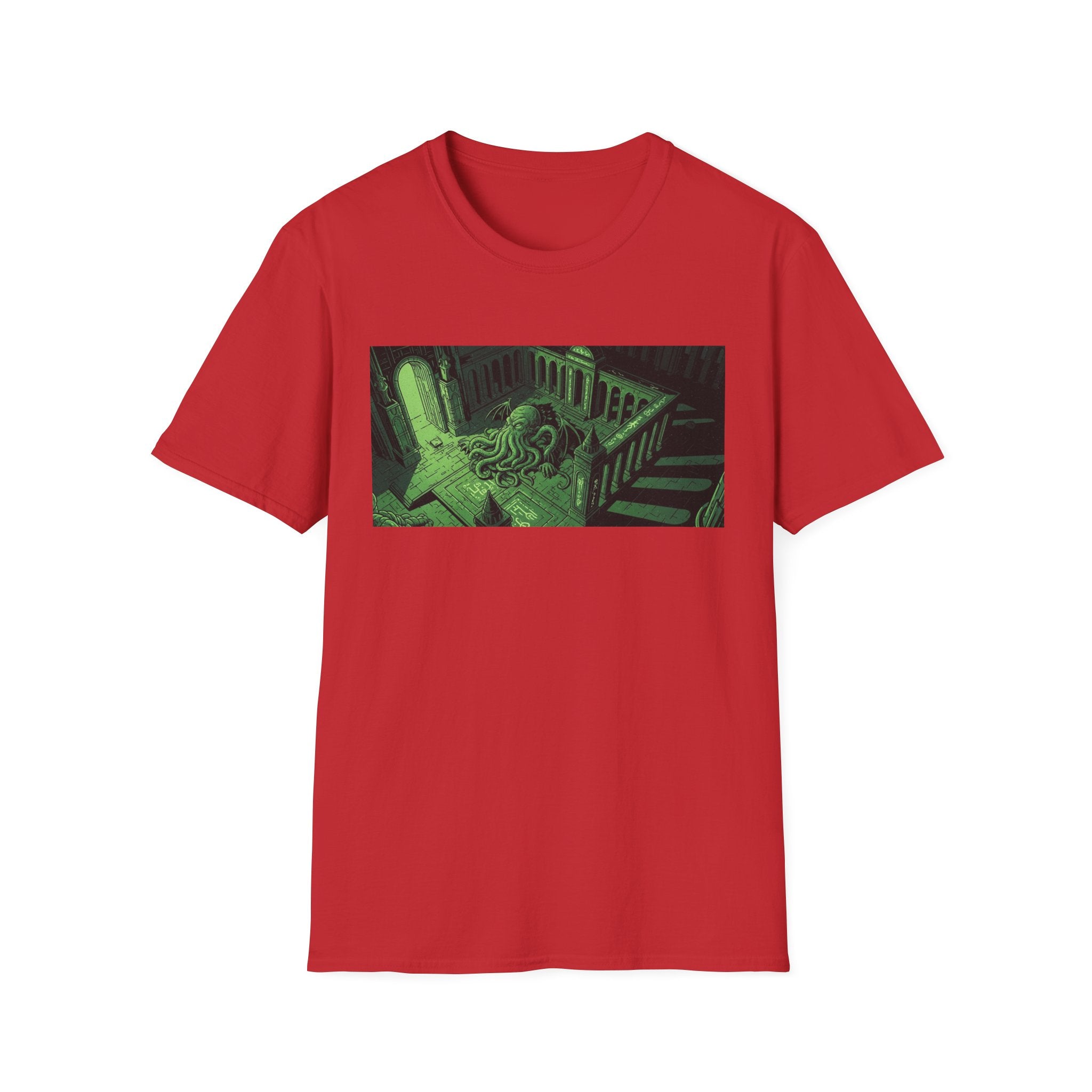Unisex Softstyle T-Shirt with Creepy Nursery Design