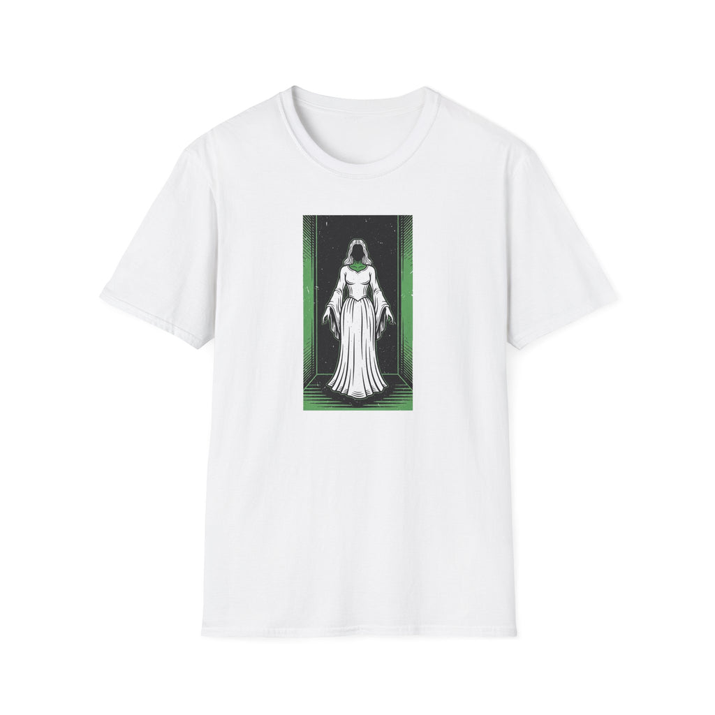 Mystical Green Hooded Figure T-Shirt