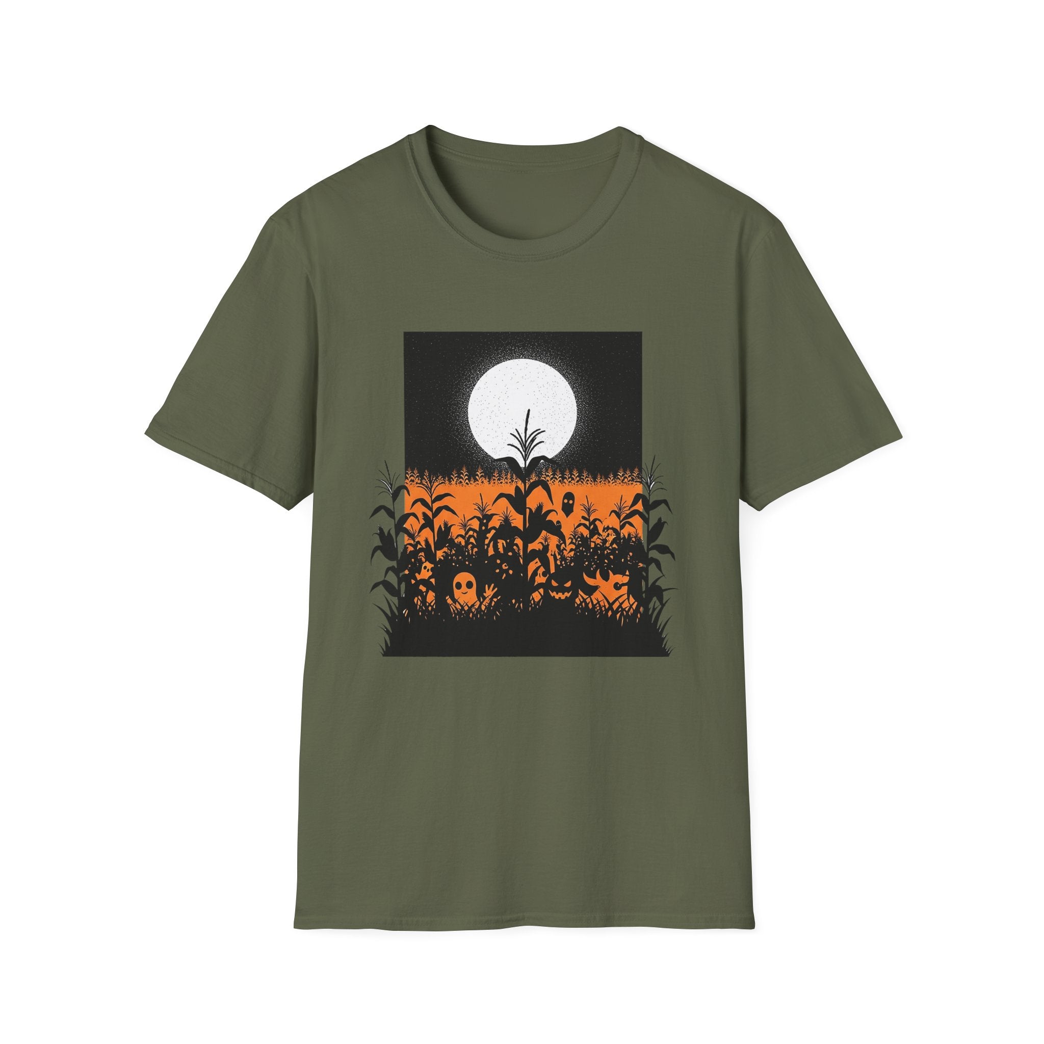 Halloween Moonlit Cornfield T-Shirt
