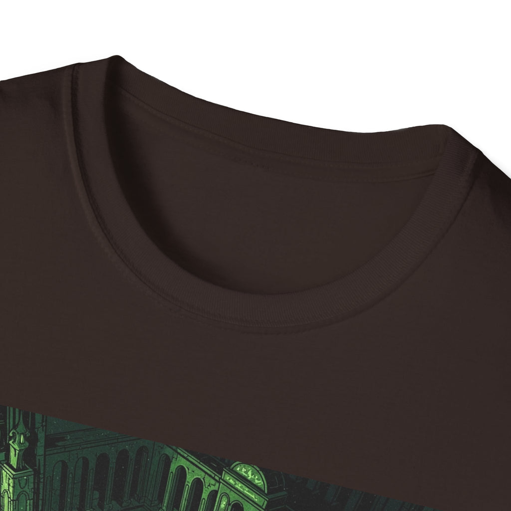 Unisex Softstyle T-Shirt with Creepy Nursery Design