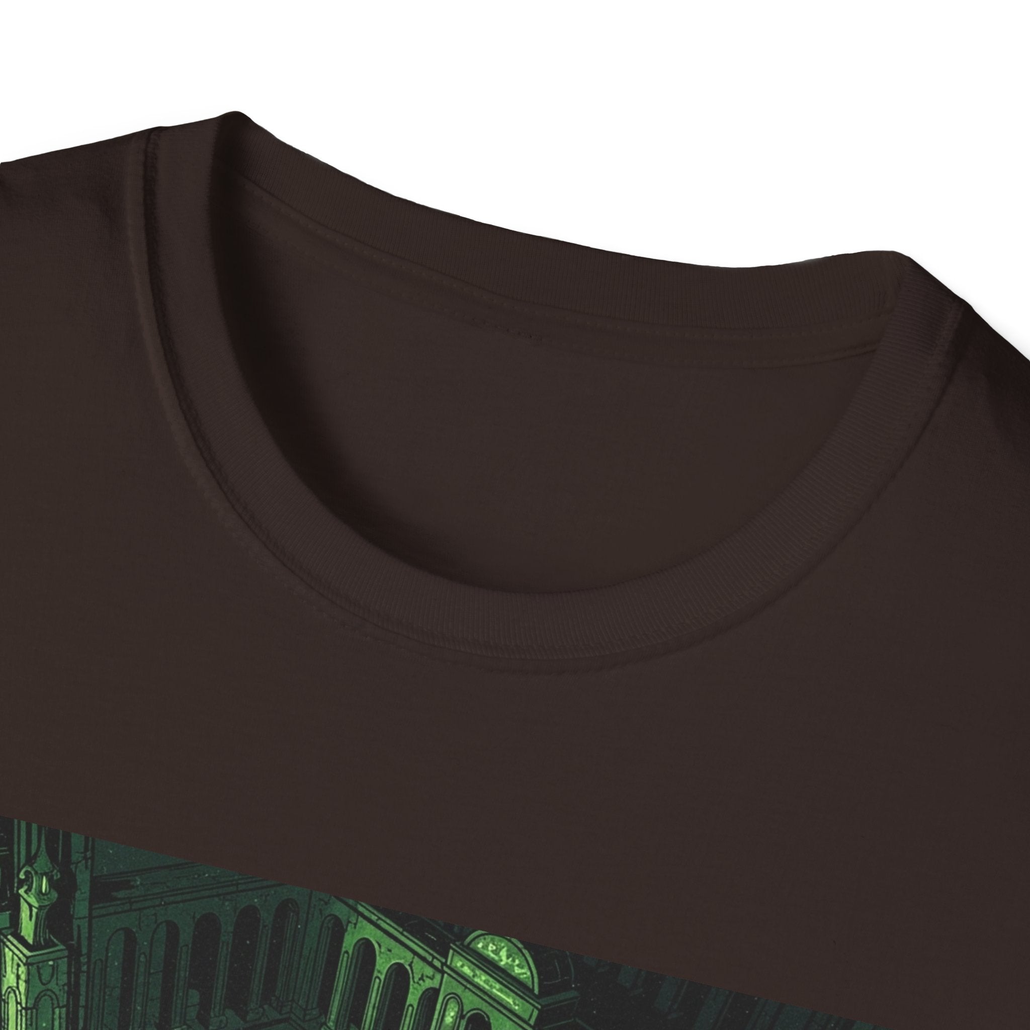 Unisex Softstyle T-Shirt with Creepy Nursery Design