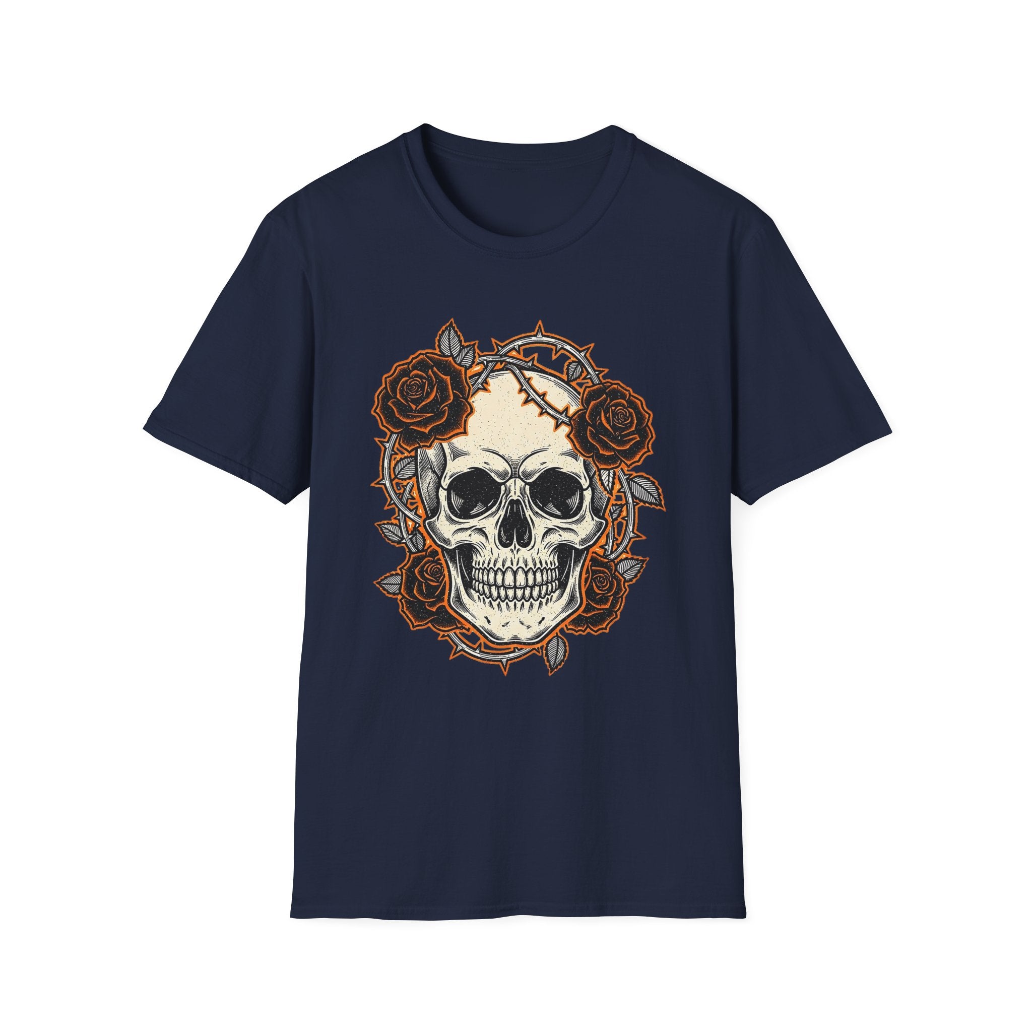 Skull and Roses Graphic T-Shirt