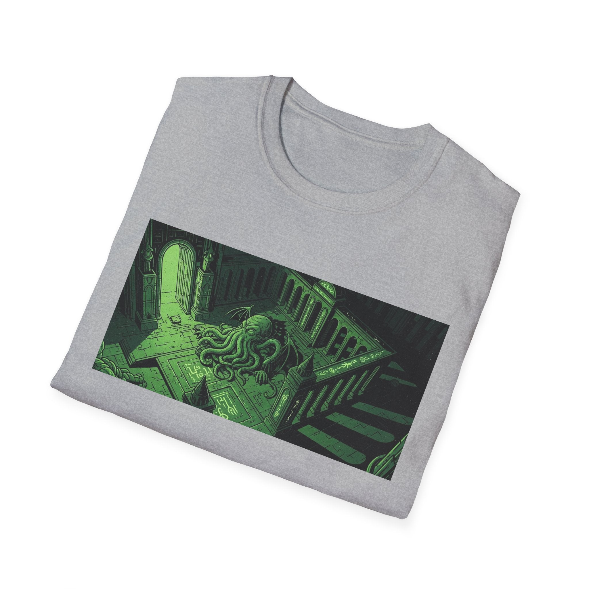 Unisex Softstyle T-Shirt with Creepy Nursery Design