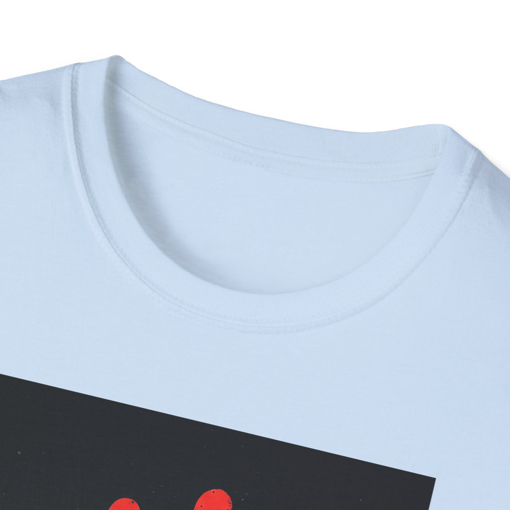 Bold Statement T-Shirt with Red Handprint Design