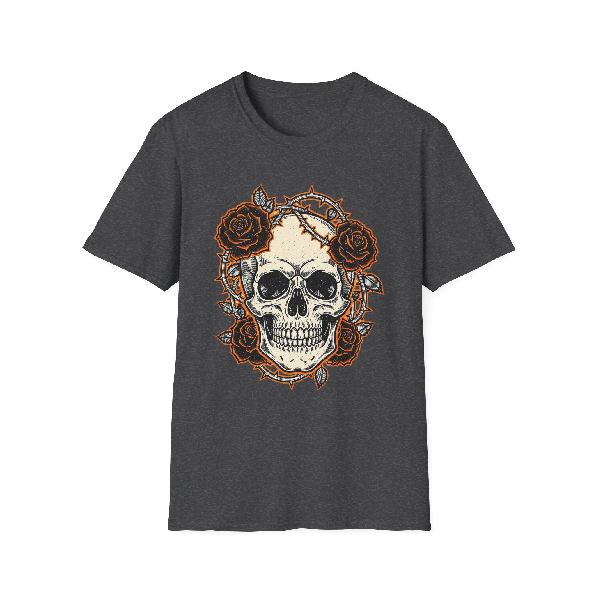 Skull and Roses Graphic T-Shirt